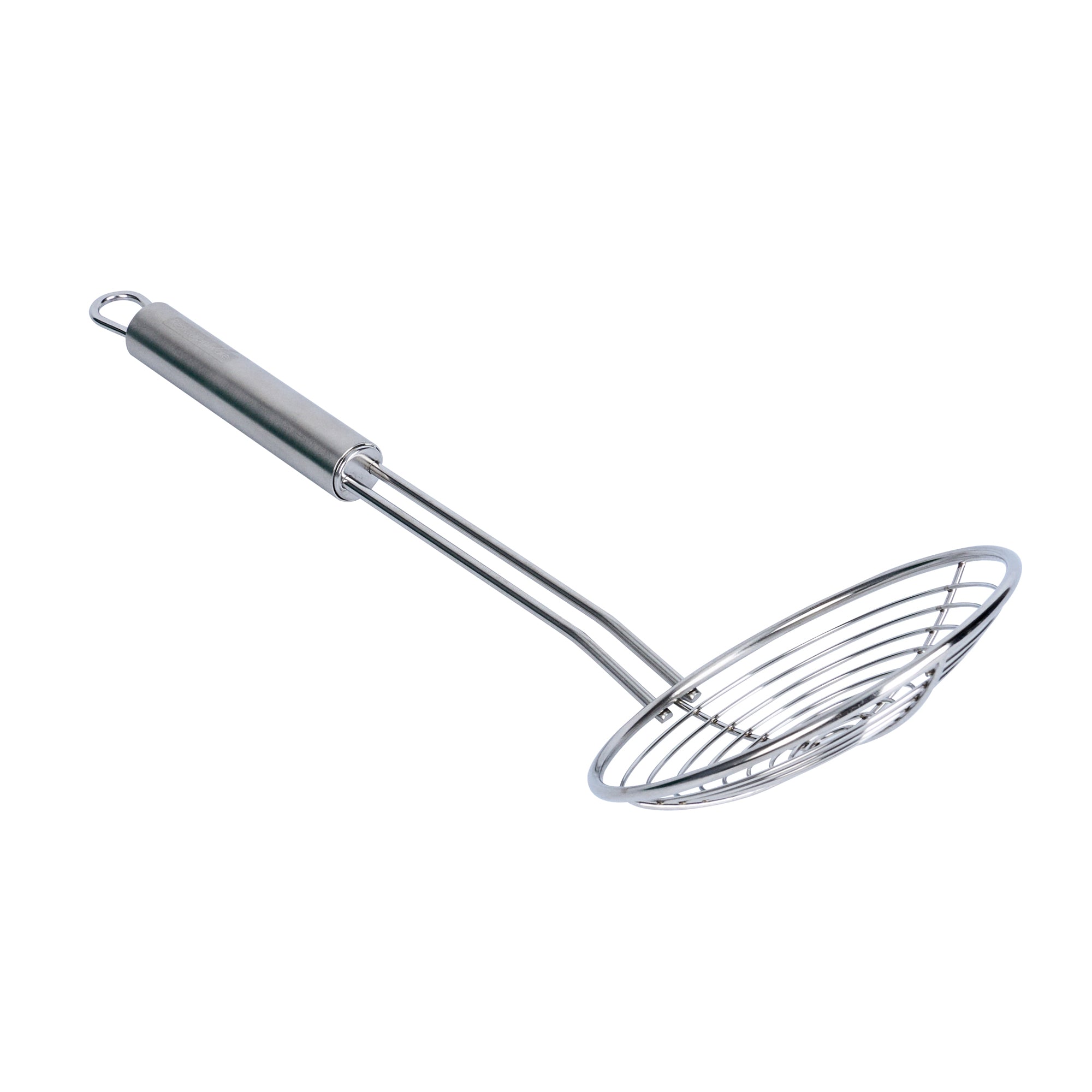 German Standard Stainless Steel Spiral Wire Skimmer - 14'' x 4 3/4'' - 6 count box