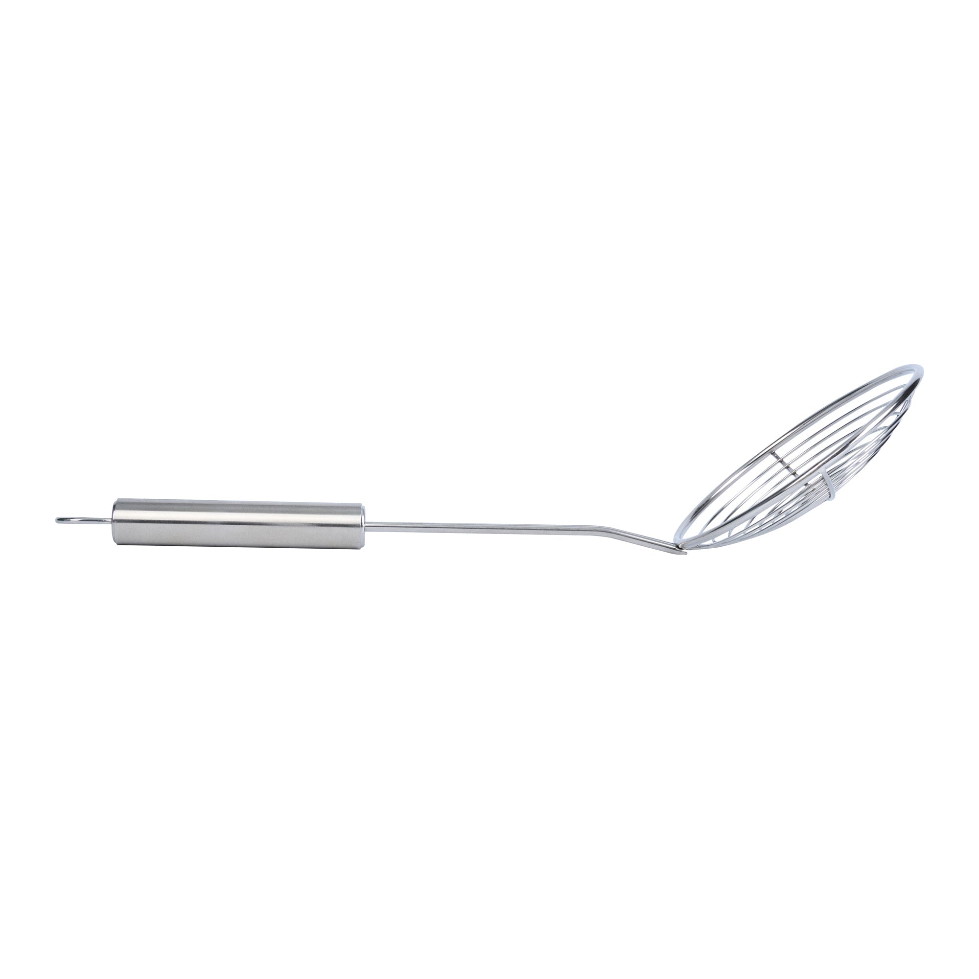 German Standard Stainless Steel Spiral Wire Skimmer - 14'' x 4 3/4'' - 6 count box