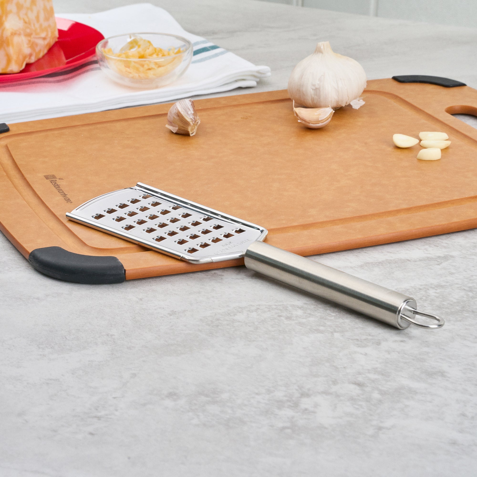 German Standard Stainless Steel Coarse Grater - 10'' - 1 count box