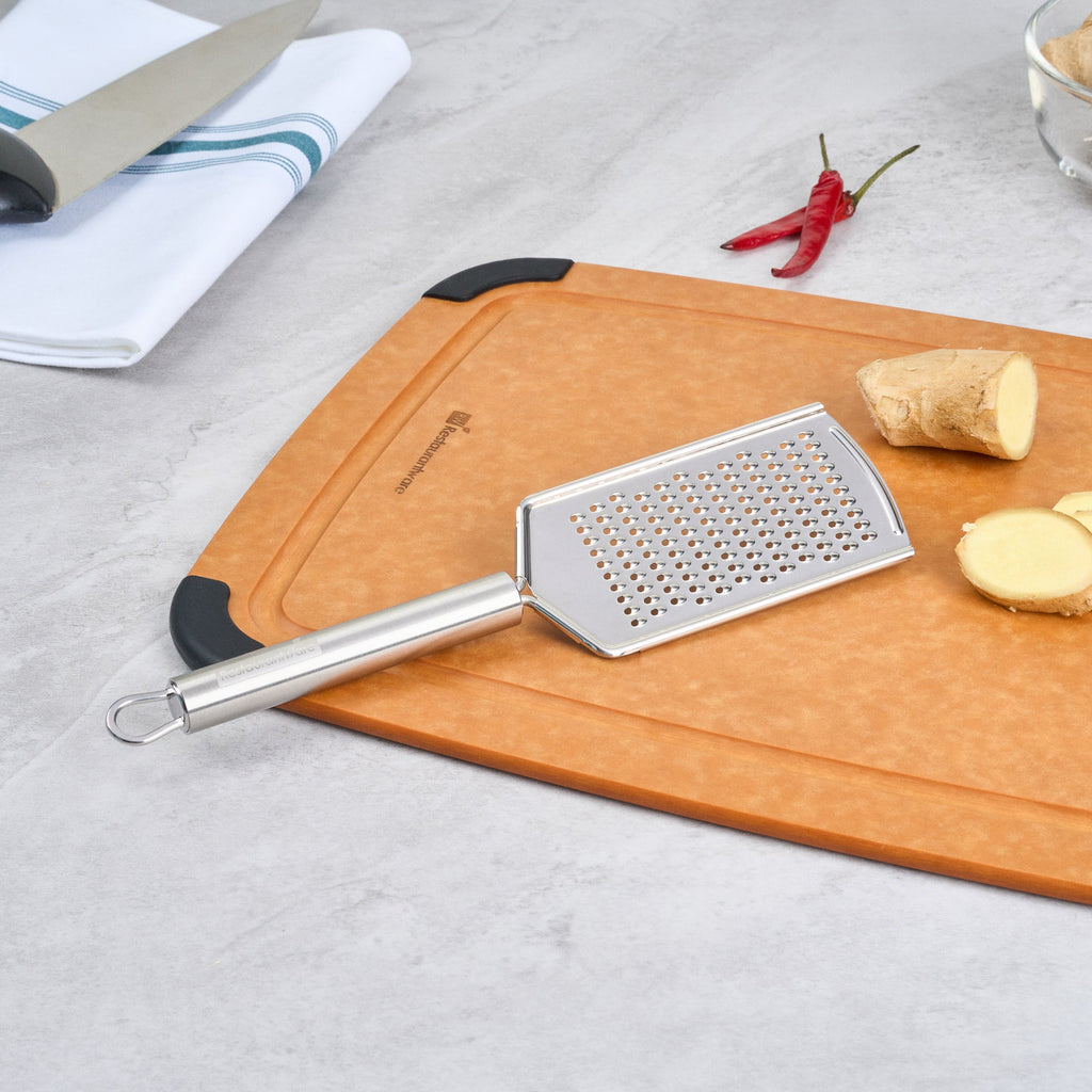German Standard Stainless Steel Fine Grater - 9 3/4'' - 1 count box