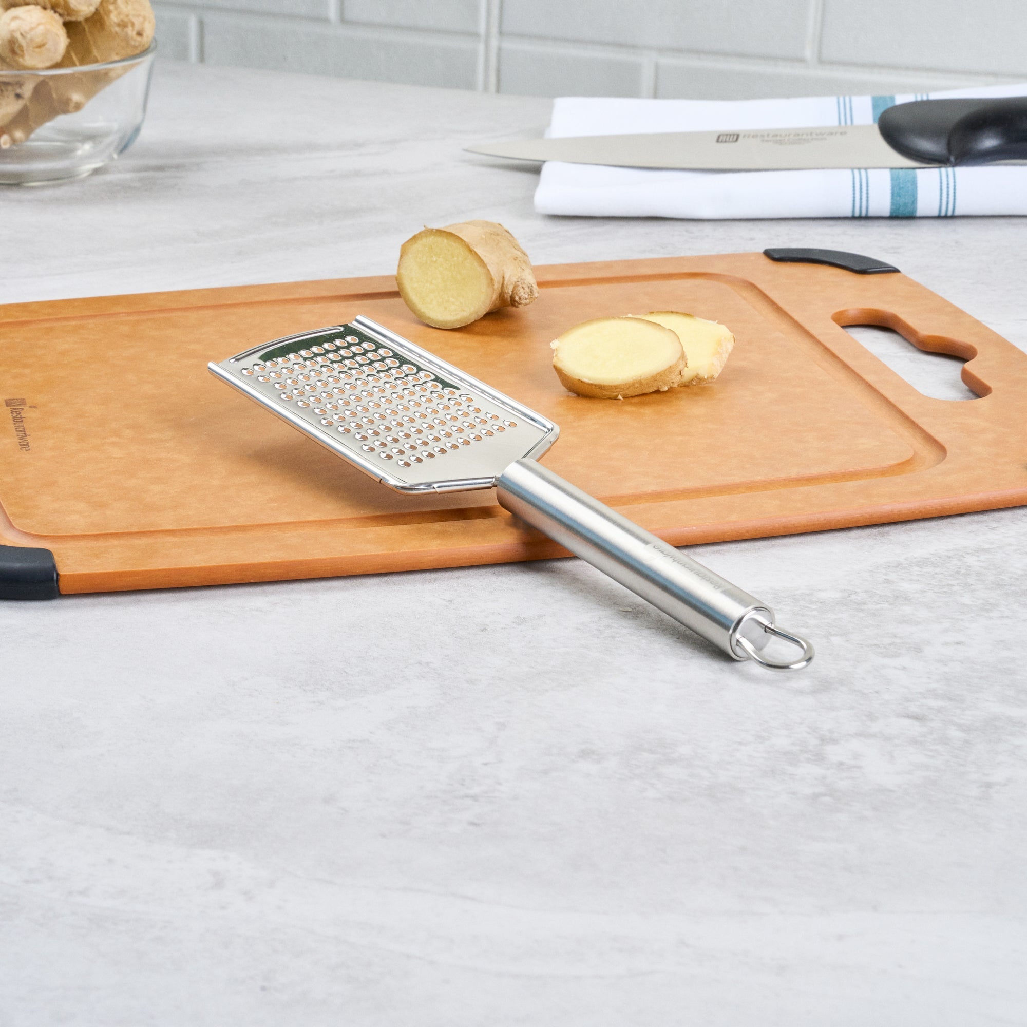 German Standard Stainless Steel Fine Grater - 9 3/4'' - 1 count box