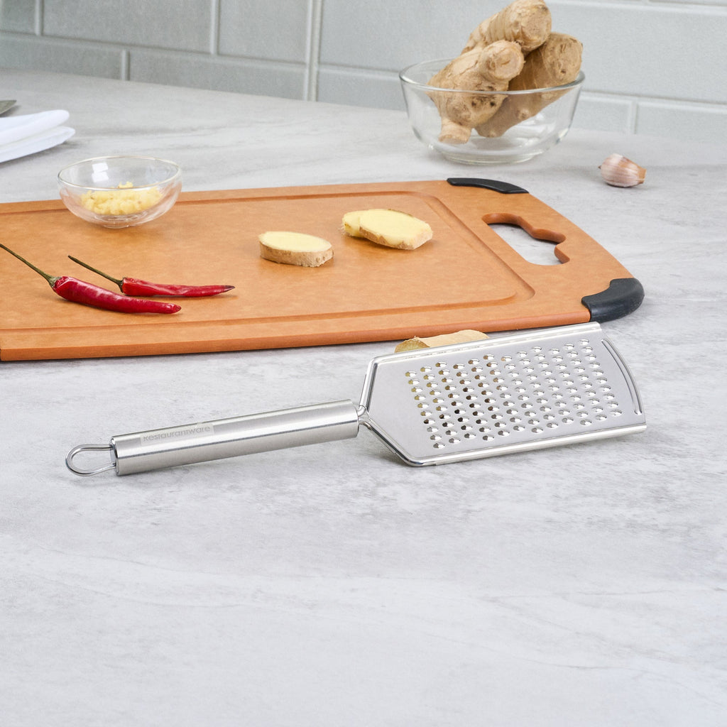German Standard Stainless Steel Fine Grater - 9 3/4'' - 1 count box