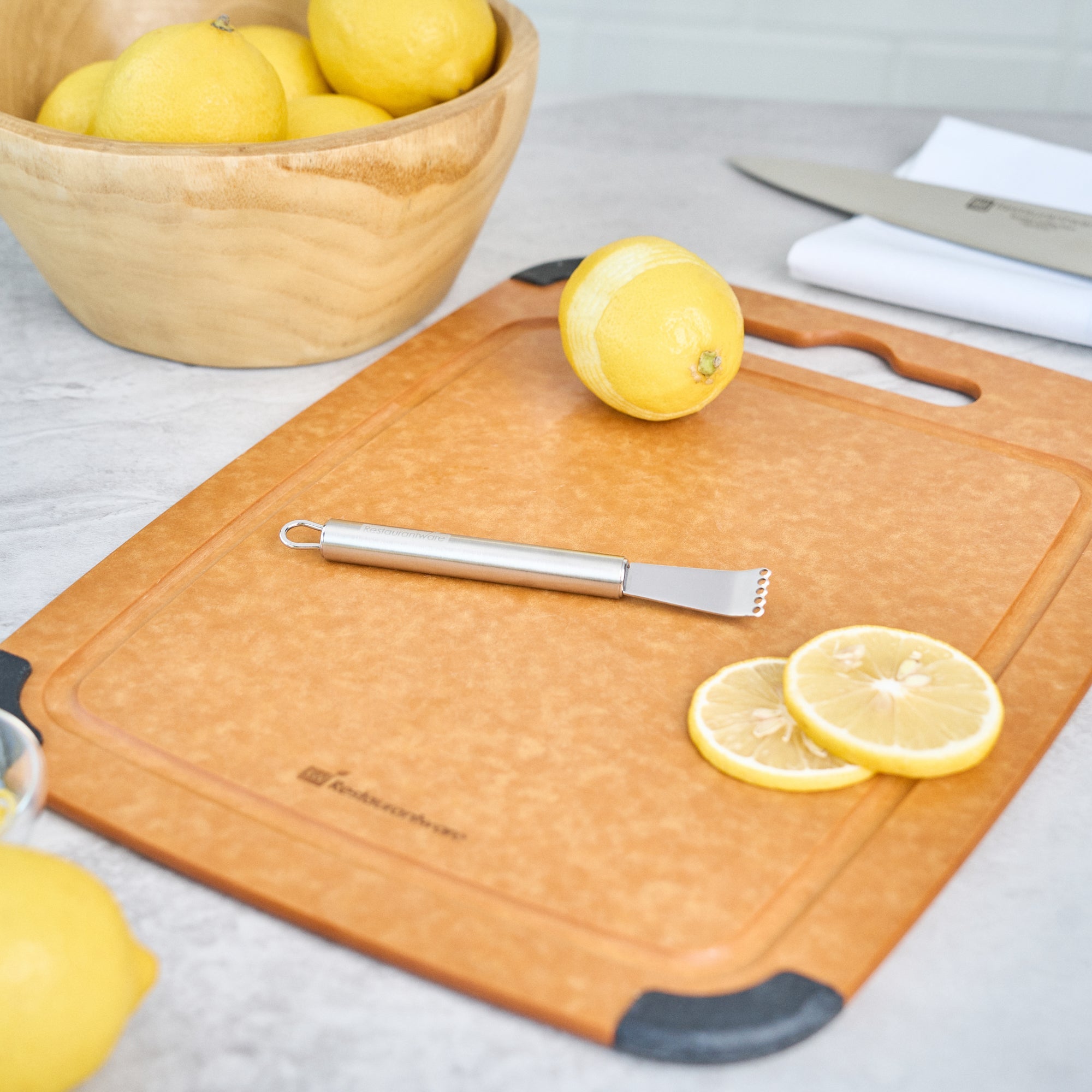 German Standard Stainless Steel Citrus Zester - 5 3/4'' - 24 count box