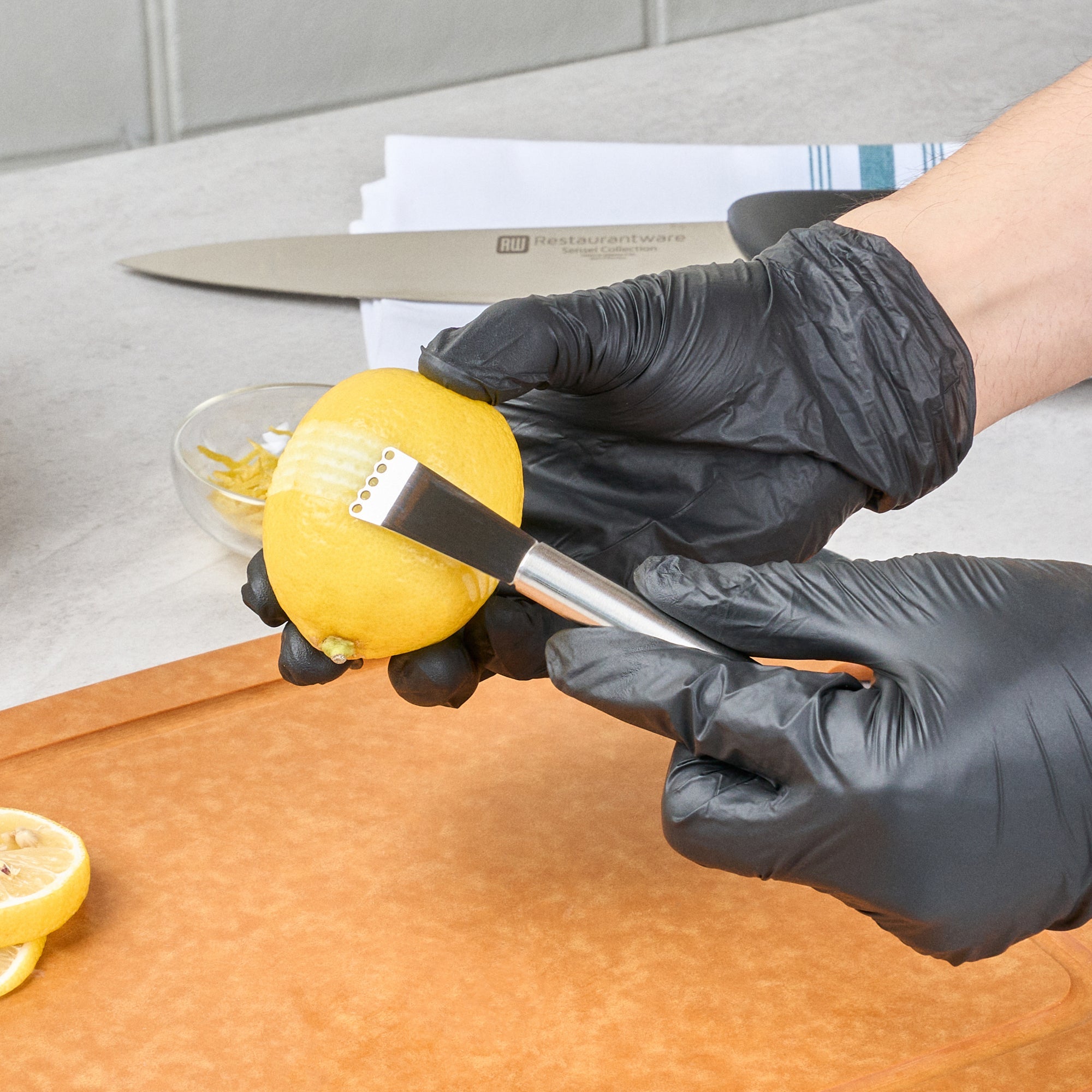 German Standard Stainless Steel Citrus Zester - 5 3/4'' - 24 count box