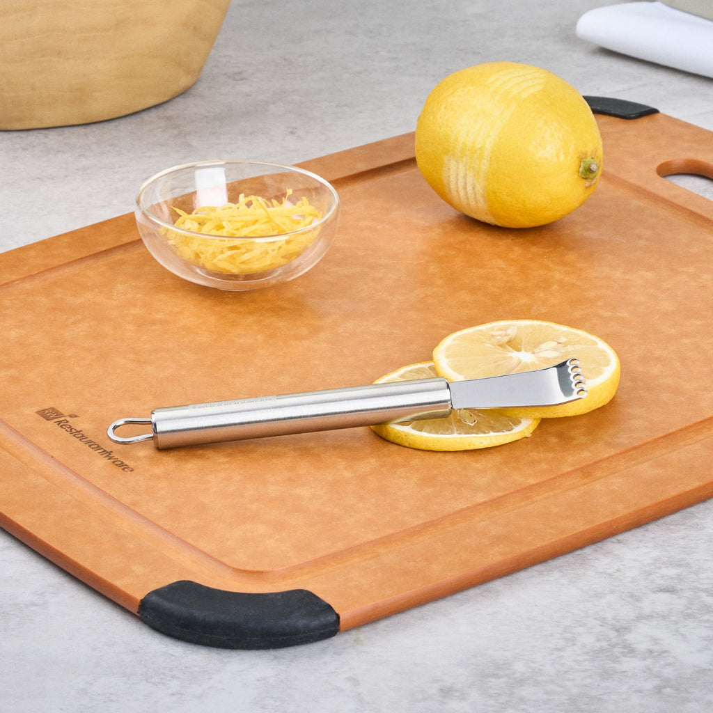 German Standard Stainless Steel Citrus Zester - 5 3/4'' - 6 count box