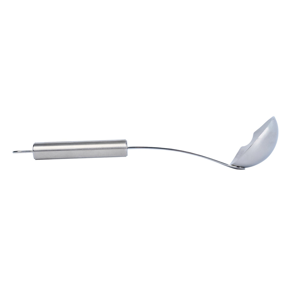 German Standard 2.5 oz Stainless Steel Pour Spout Ladle - One-Piece - 1 count box