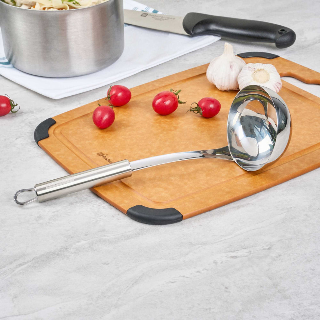 German Standard Stainless Steel Serving Ladle - One-Piece - 11 1/2'' - 36 count box