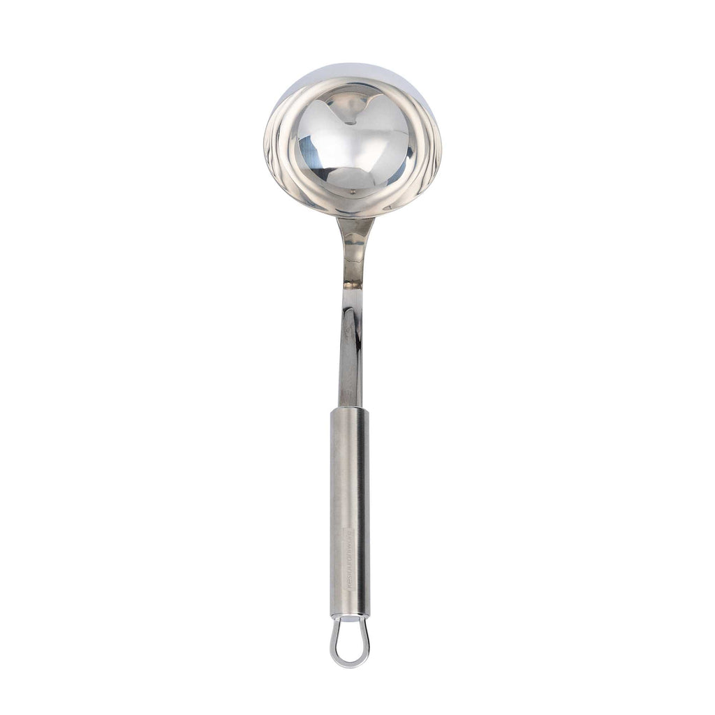 German Standard Stainless Steel Serving Ladle - One-Piece - 11 1/2'' - 6 count box