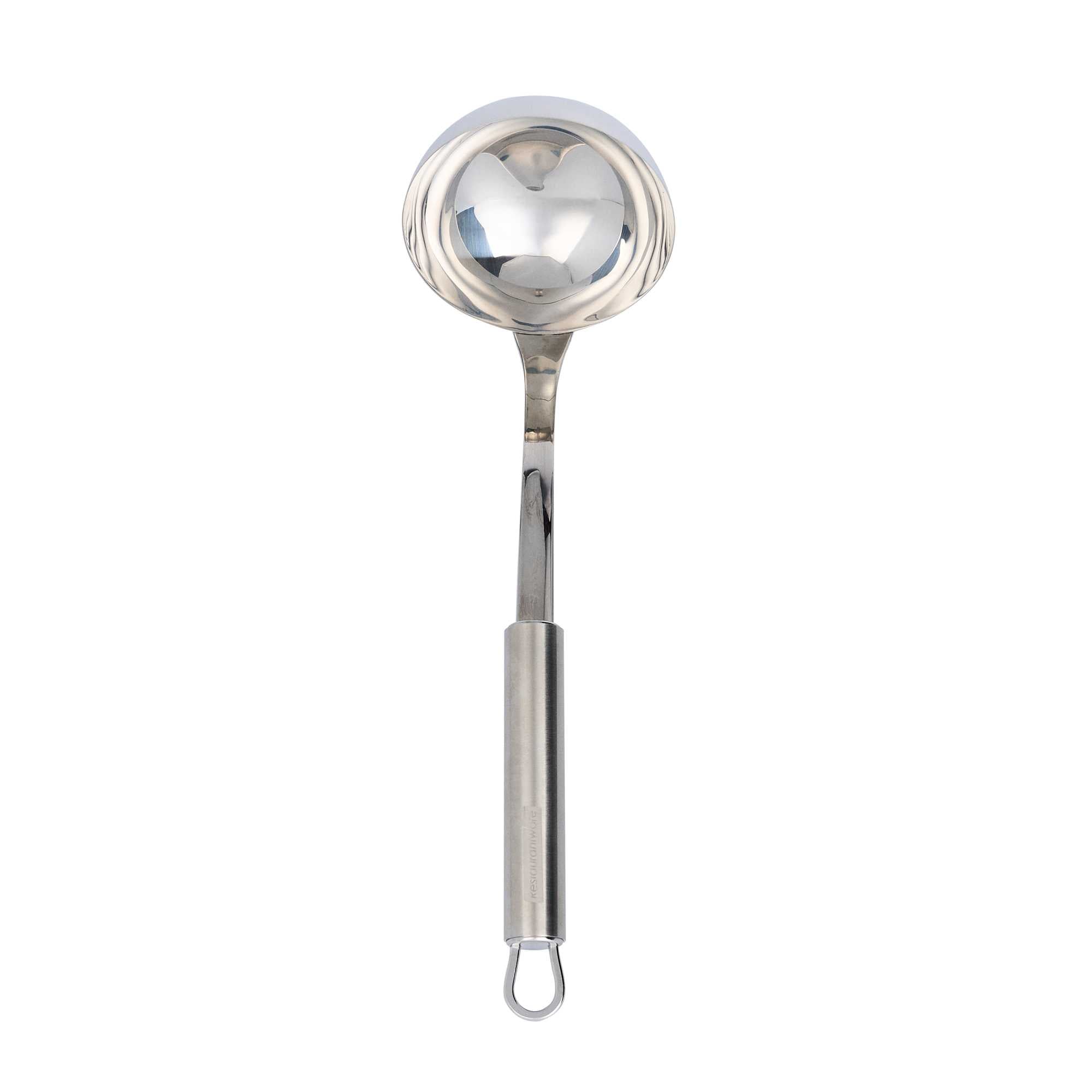 German Standard Stainless Steel Serving Ladle - One-Piece - 11 1/2'' - 6 count box