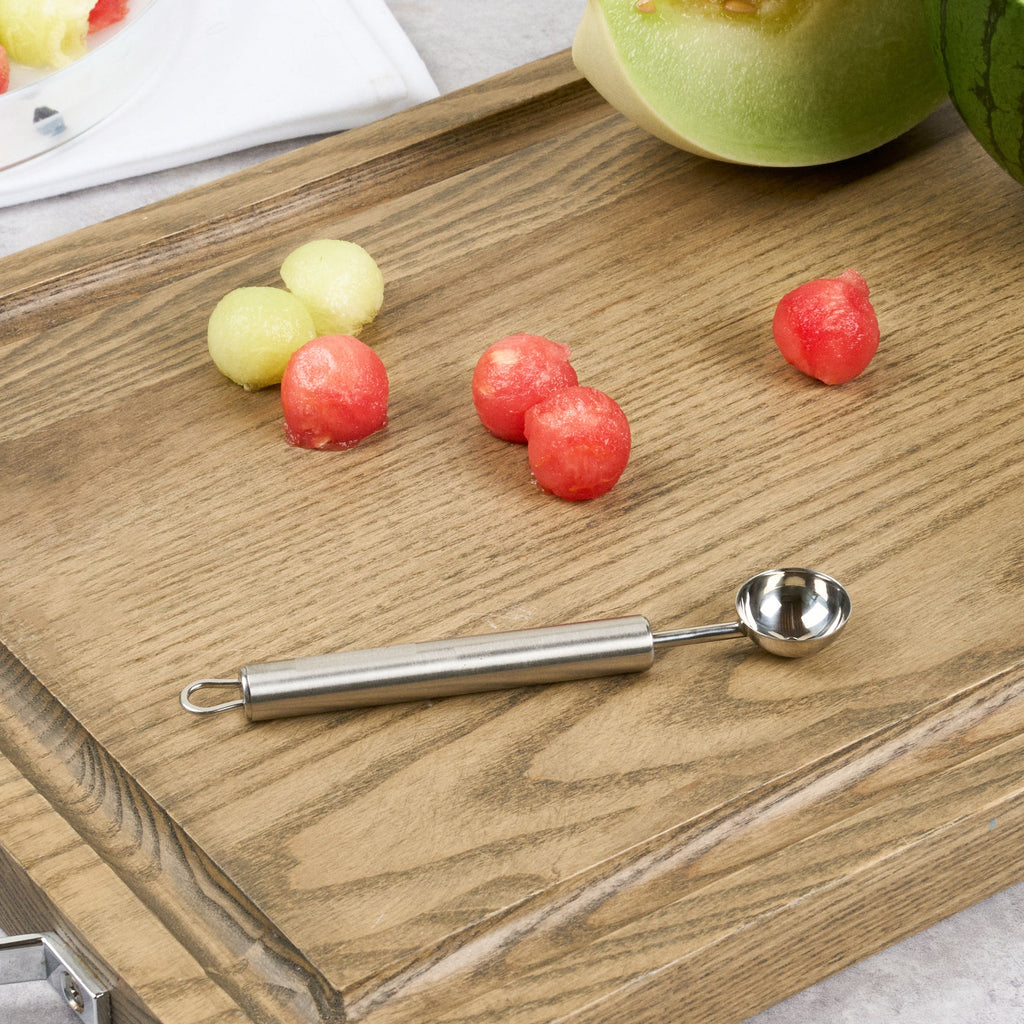 German Standard Stainless Steel Melon Baller - 6'' x 1'' - 6 count box