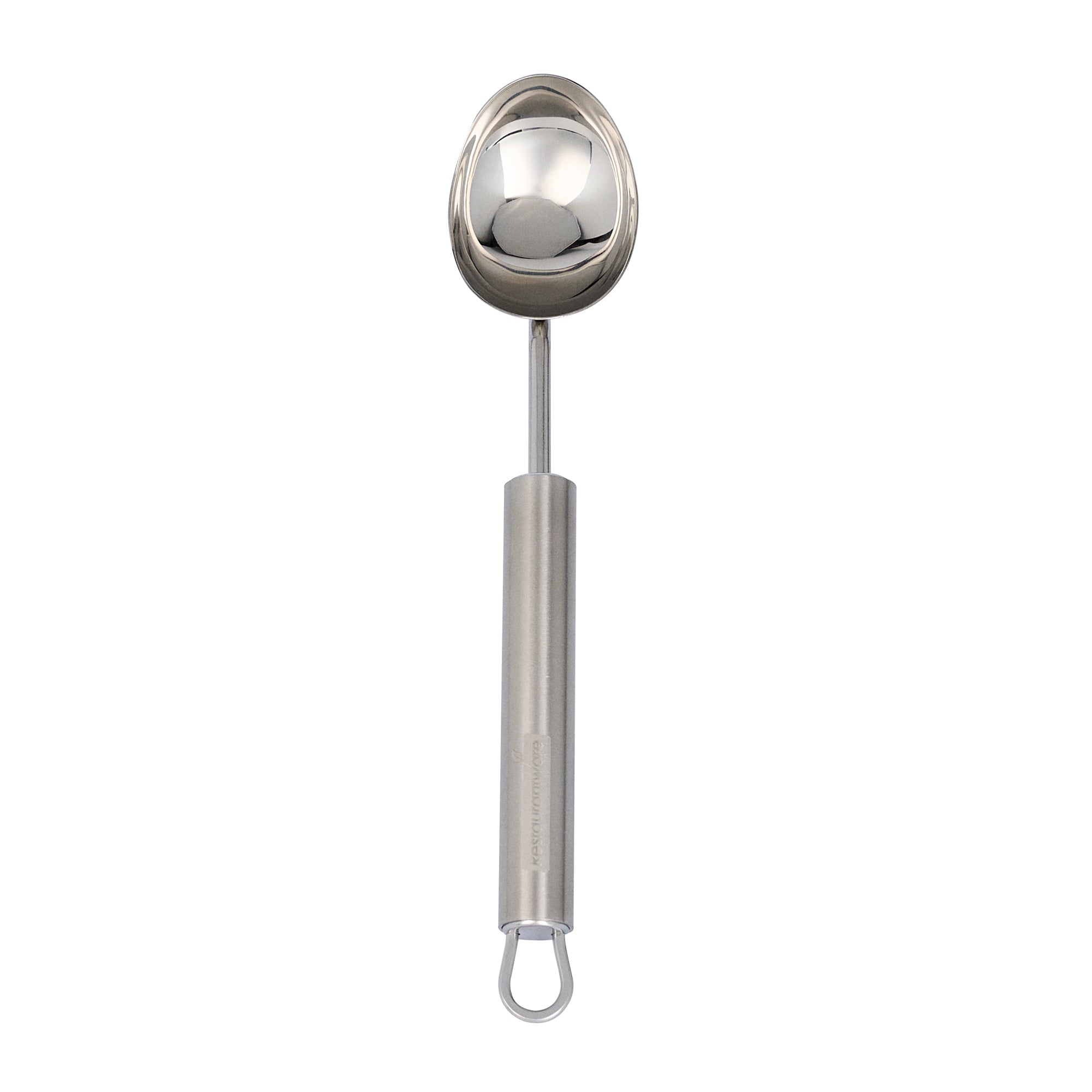 German Standard Stainless Steel Ice Cream Scoop - 8 3/4'' x 1 3/4'' - 24 count box