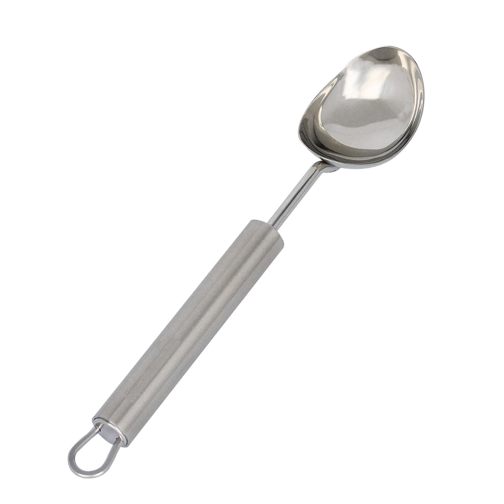 German Standard Stainless Steel Ice Cream Scoop - 8 3/4'' x 1 3/4'' - 24 count box