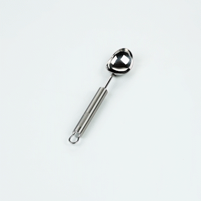 German Standard Stainless Steel Ice Cream Scoop - 8 3/4'' x 1 3/4'' - 1 count box