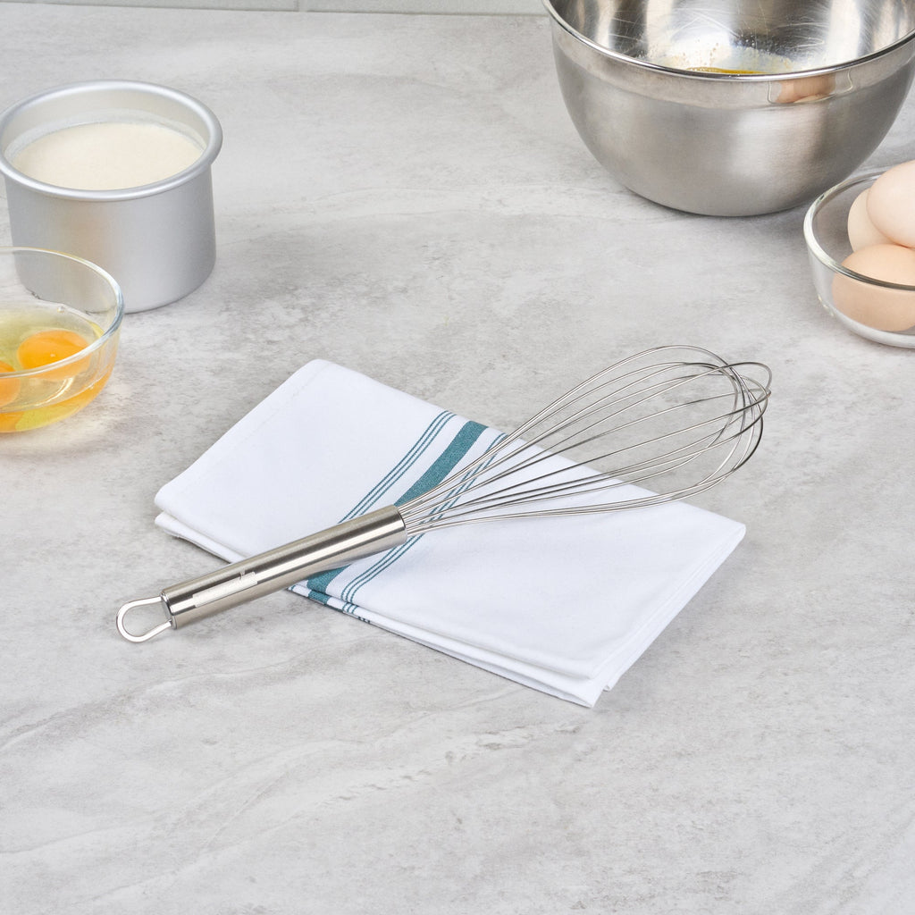German Standard Stainless Steel French Whisk - 12 1/2'' - 1 count box
