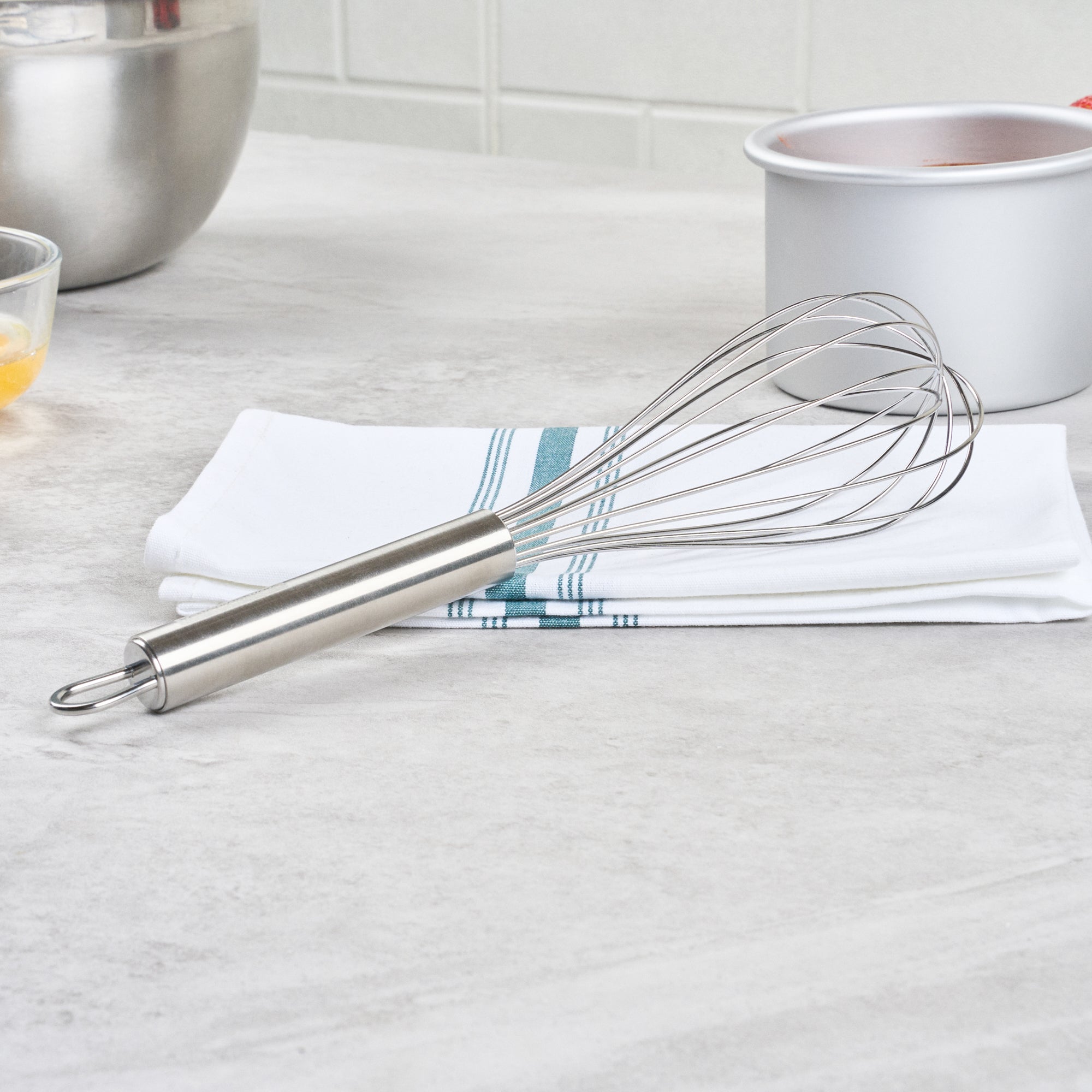 German Standard Stainless Steel French Whisk - 10 3/4'' - 1 count box