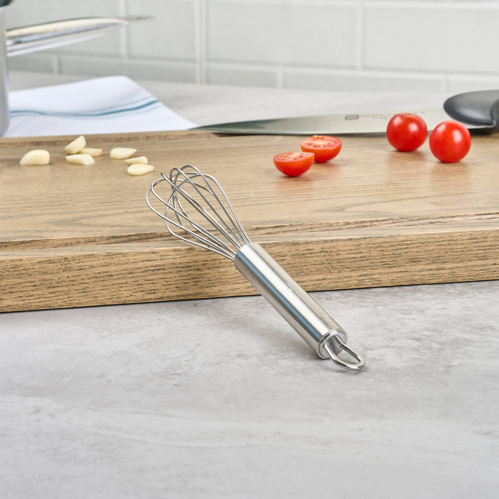 German Standard Stainless Steel French Whisk - 7 1/4" - 24 count box