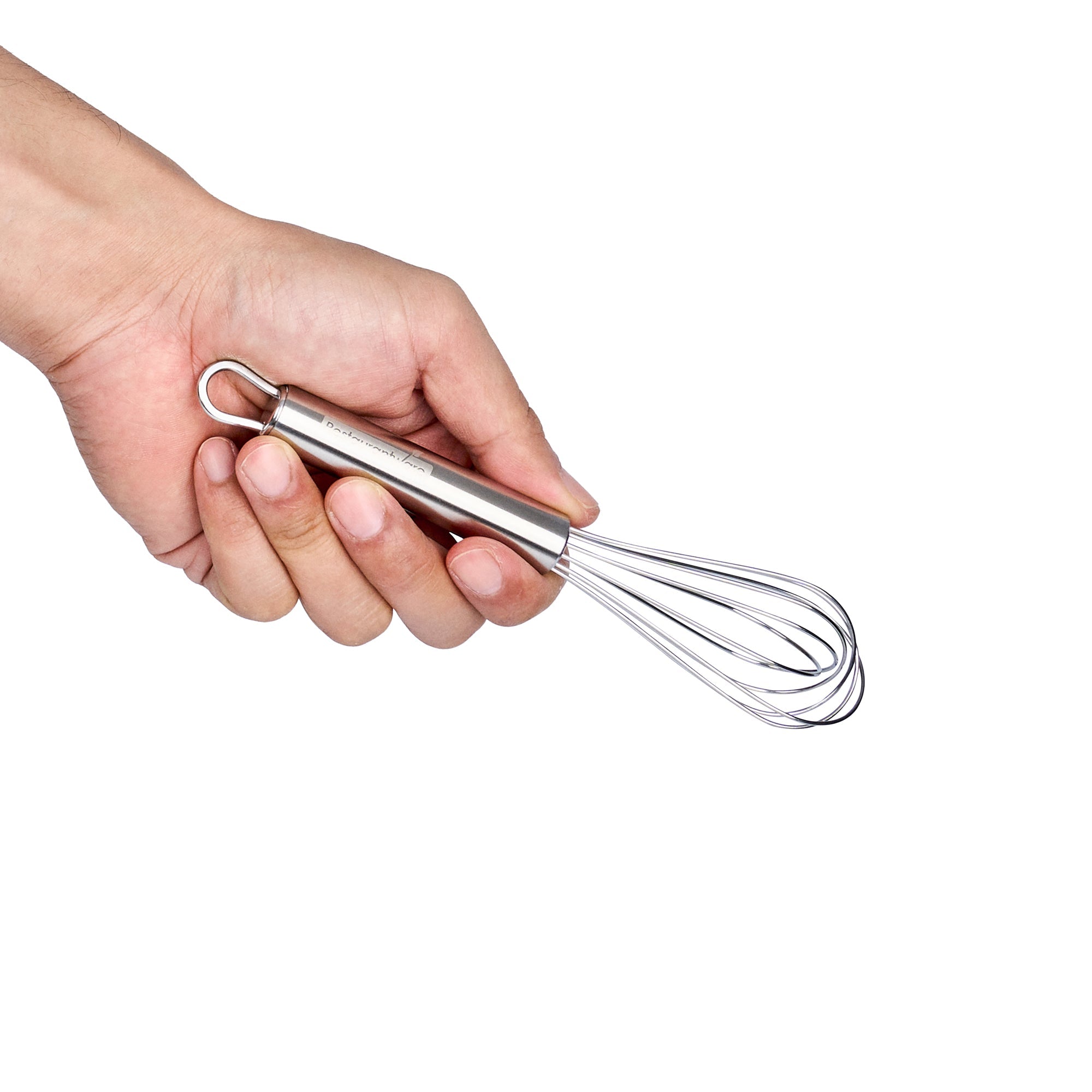 German Standard Stainless Steel French Whisk - 7 1/4" - 6 count box