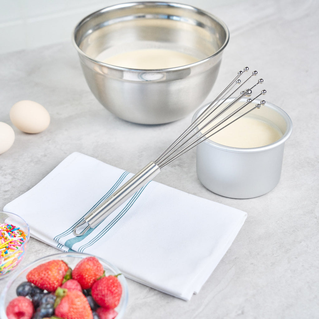 German Standard Stainless Steel Ball Whisk - 10 3/4'' - 6 count box