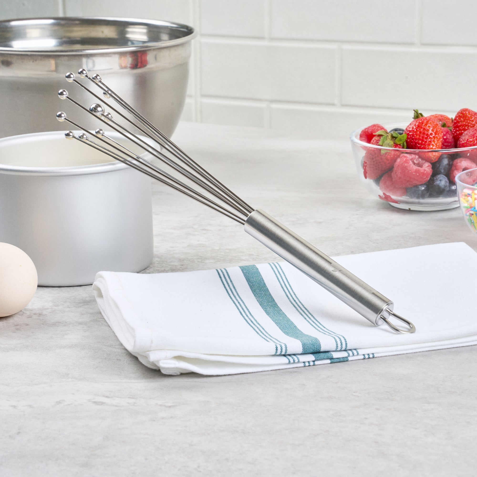 German Standard Stainless Steel Ball Whisk - 10 3/4'' - 1 count box