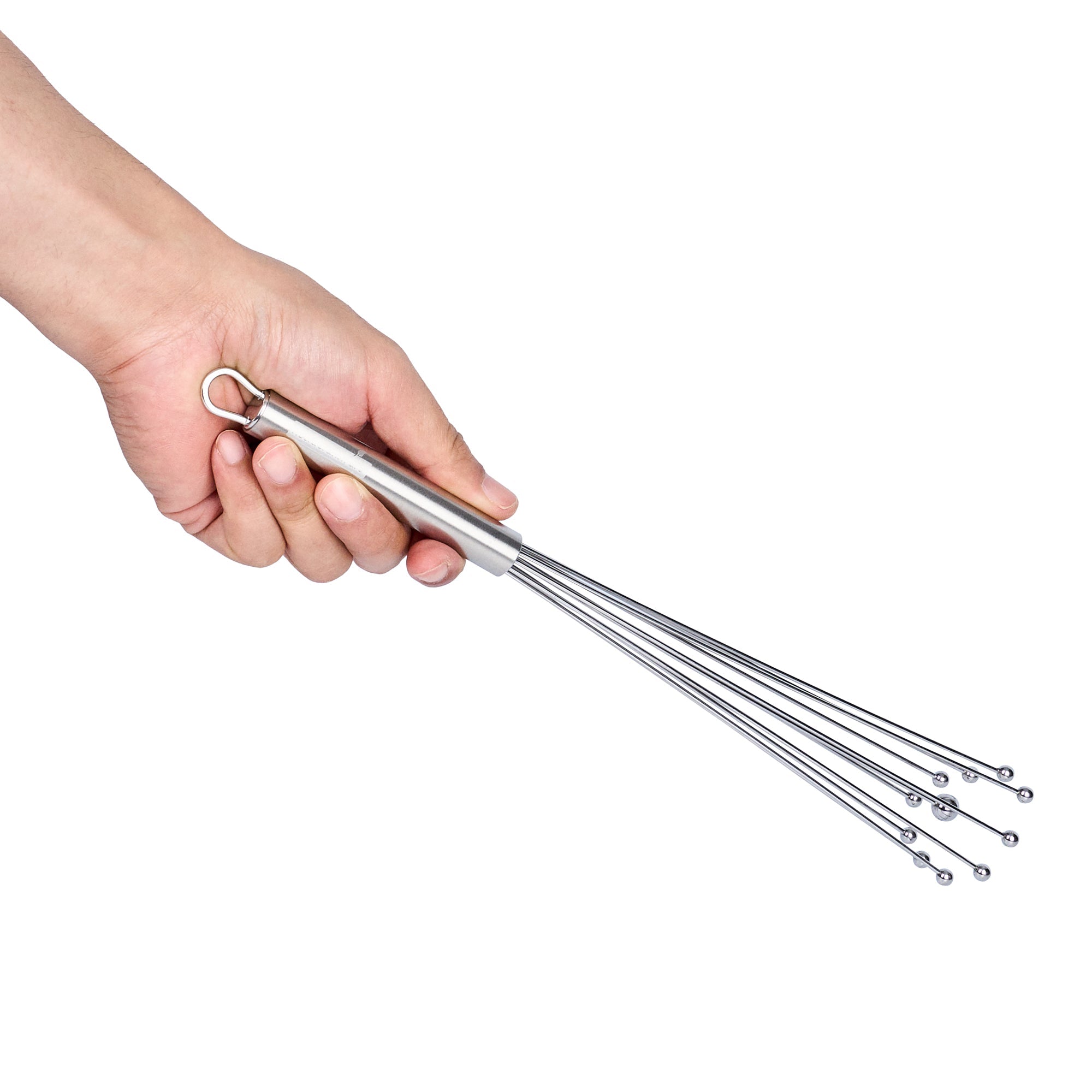 German Standard Stainless Steel Ball Whisk - 12 1/2'' - 6 count box