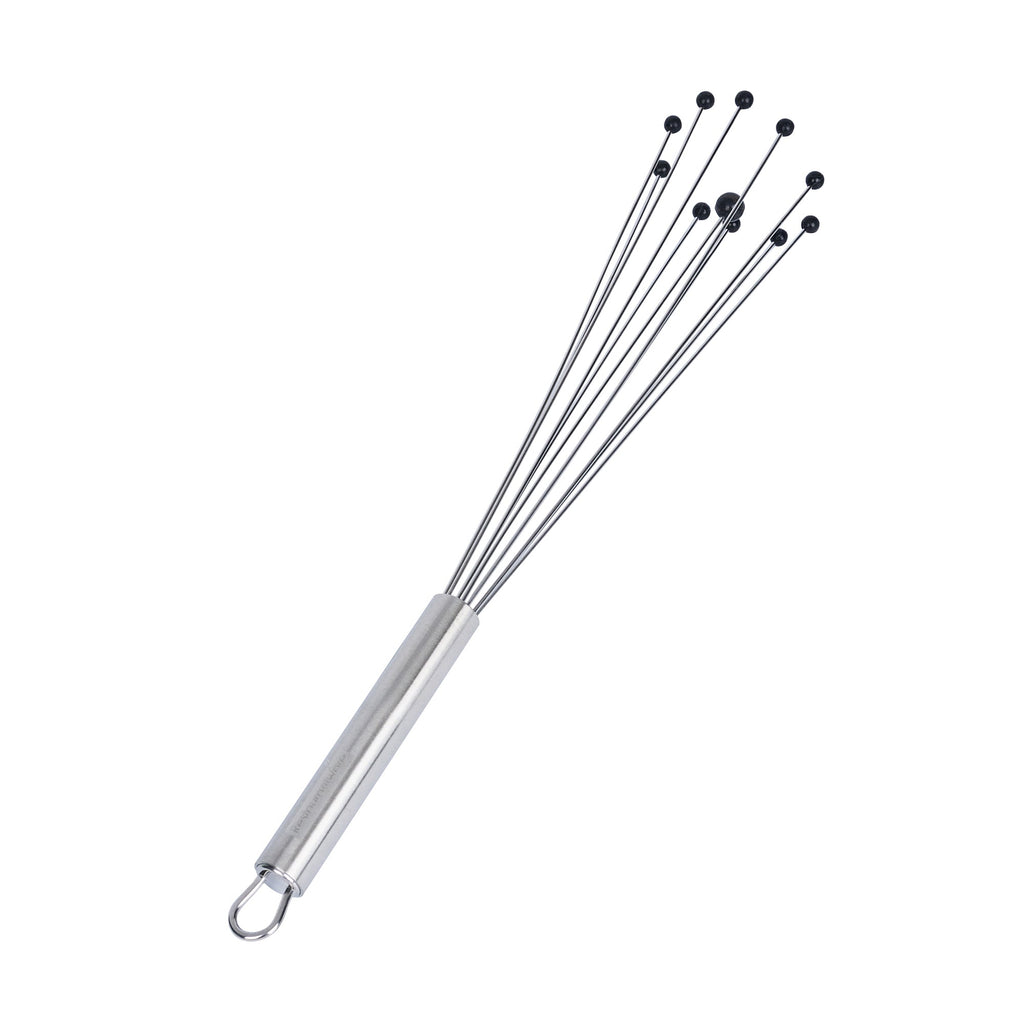 German Standard Stainless Steel Ball Whisk - with Silicone Tips - 12 1/2'' - 6 count box