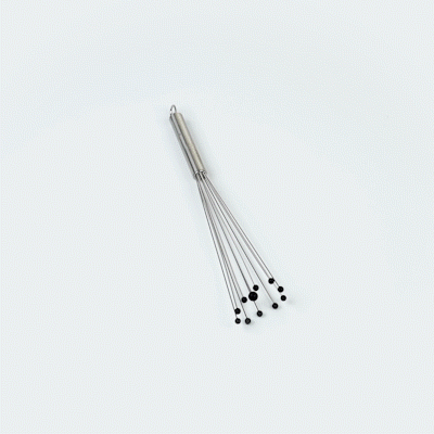 German Standard Stainless Steel Ball Whisk - with Silicone Tips - 12 1/2'' - 6 count box