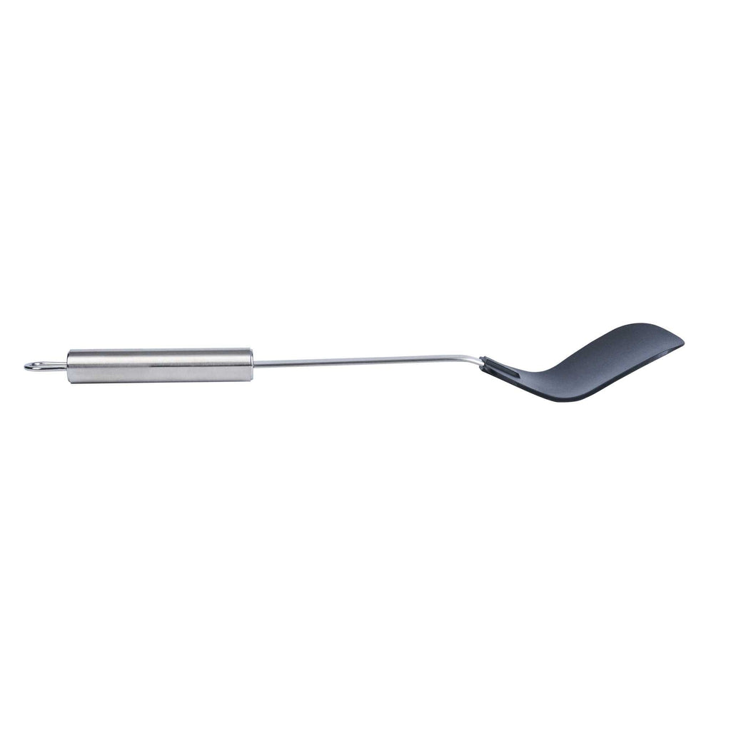German Standard Black Nylon High Heat Wok Spatula - with Stainless Steel Handle - 14 1/4'' - 36 count box