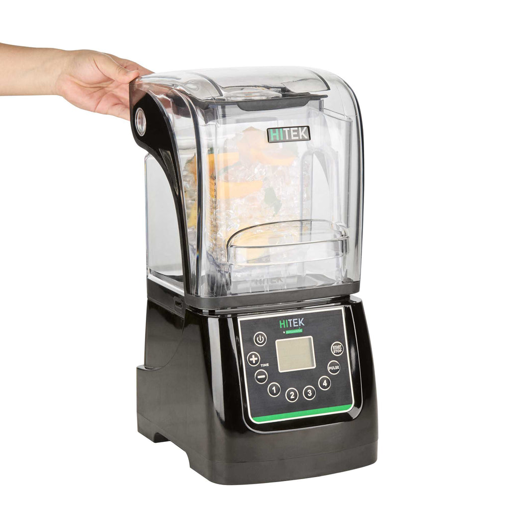 Hi Tek 3 HP Heavy Duty Commercial Blender - 48 oz Tritan Container, Sound Enclosure, Programmable Touchpad - 1 count box