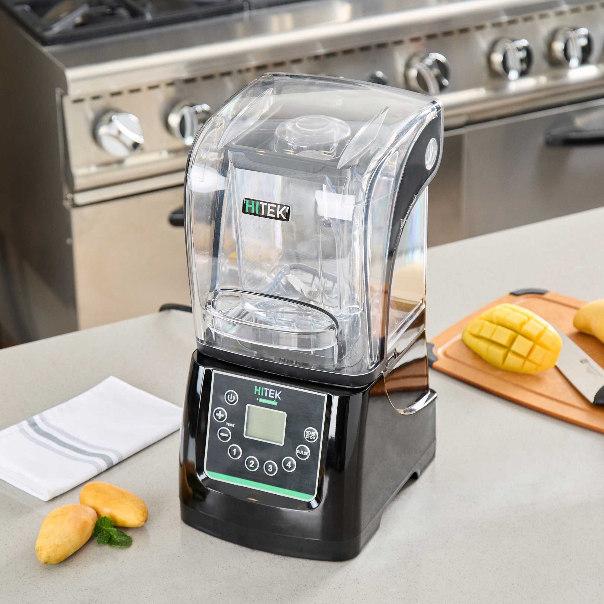Hi Tek 3 HP Heavy Duty Commercial Blender - 48 oz Tritan Container, Sound Enclosure, Programmable Touchpad - 1 count box