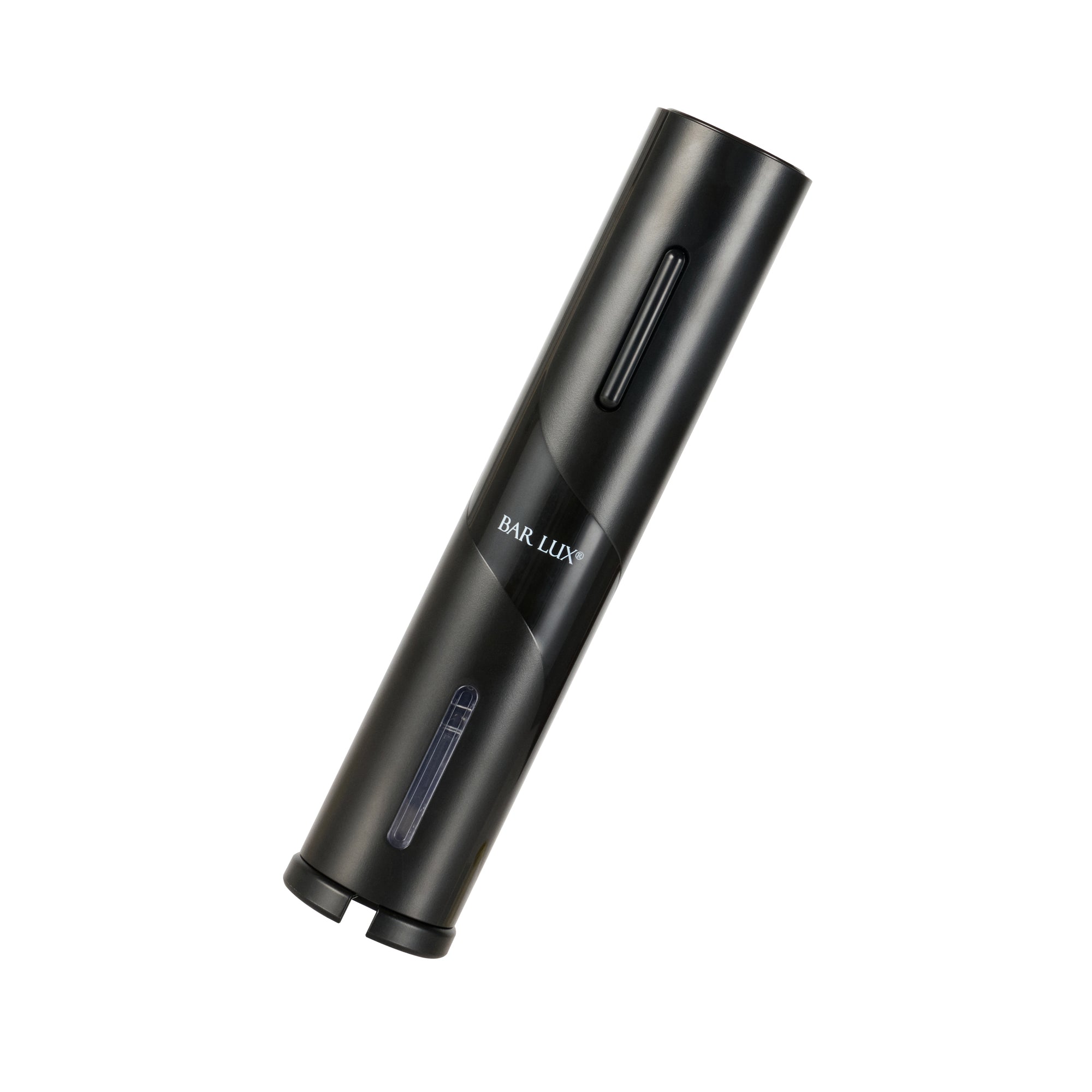 Bar Lux Black Electric Wine Opener - Battery-Operated, with Wine Foil Cutter - 1 count box