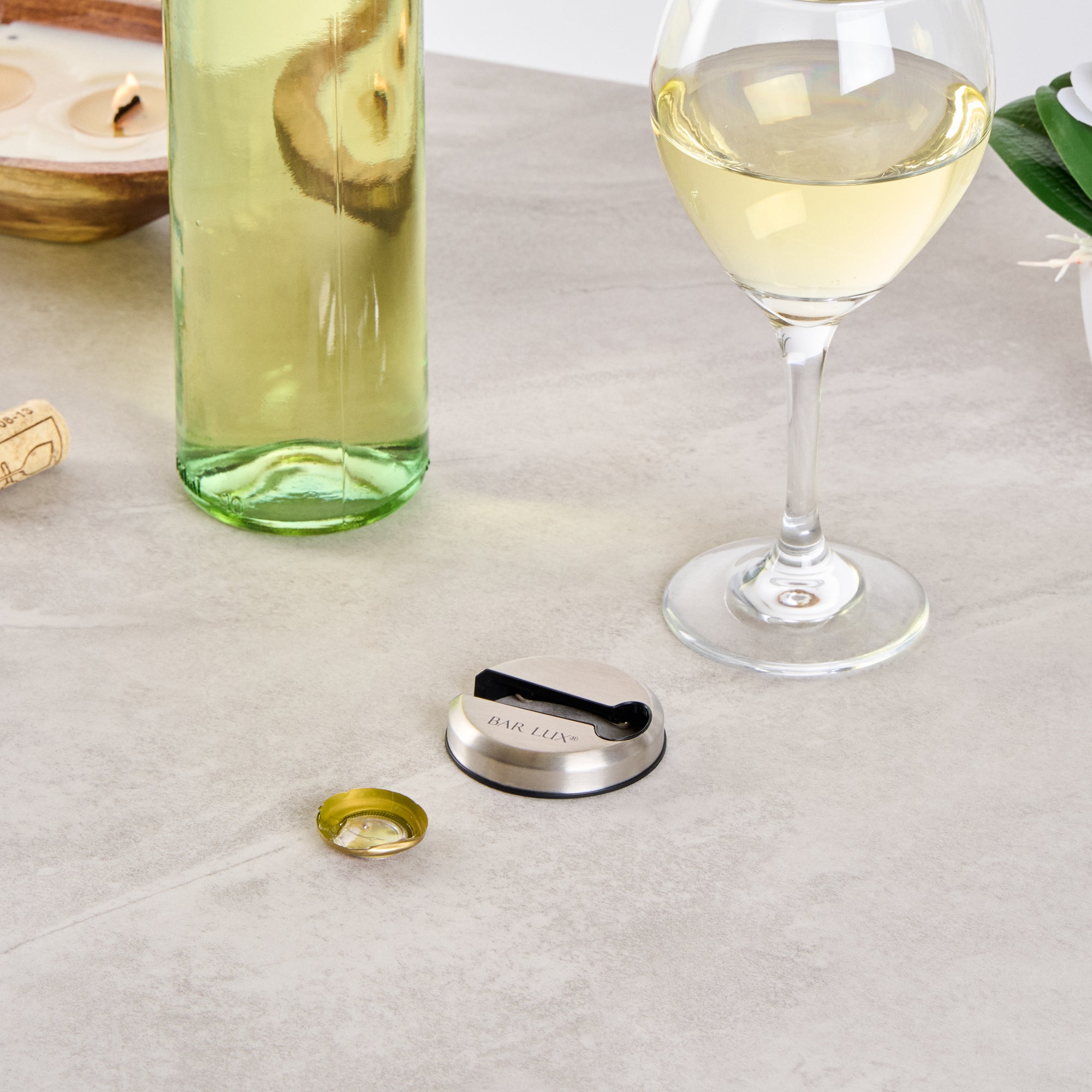 Bar Lux Stainless Steel Wine Foil Cutter - Magnetic - 1 count box