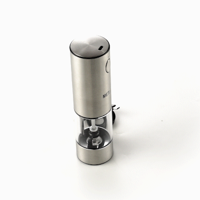 Met Lux Electric Salt or Pepper Grinder - Rechargeable, with LED Light - 2'' x 2'' x 7 1/2'' - 1 count box