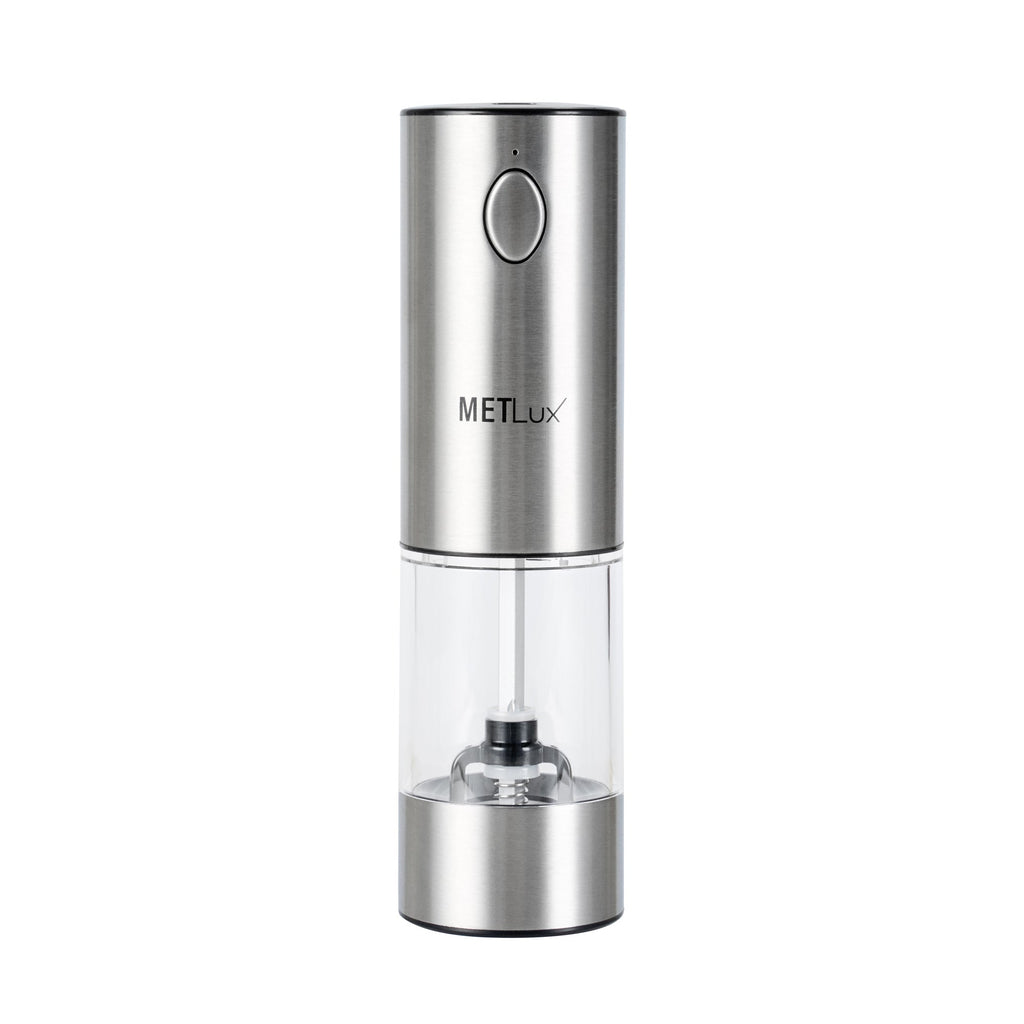 Met Lux Electric Salt or Pepper Grinder - Rechargeable, with LED Light - 2'' x 2'' x 7 1/2'' - 1 count box