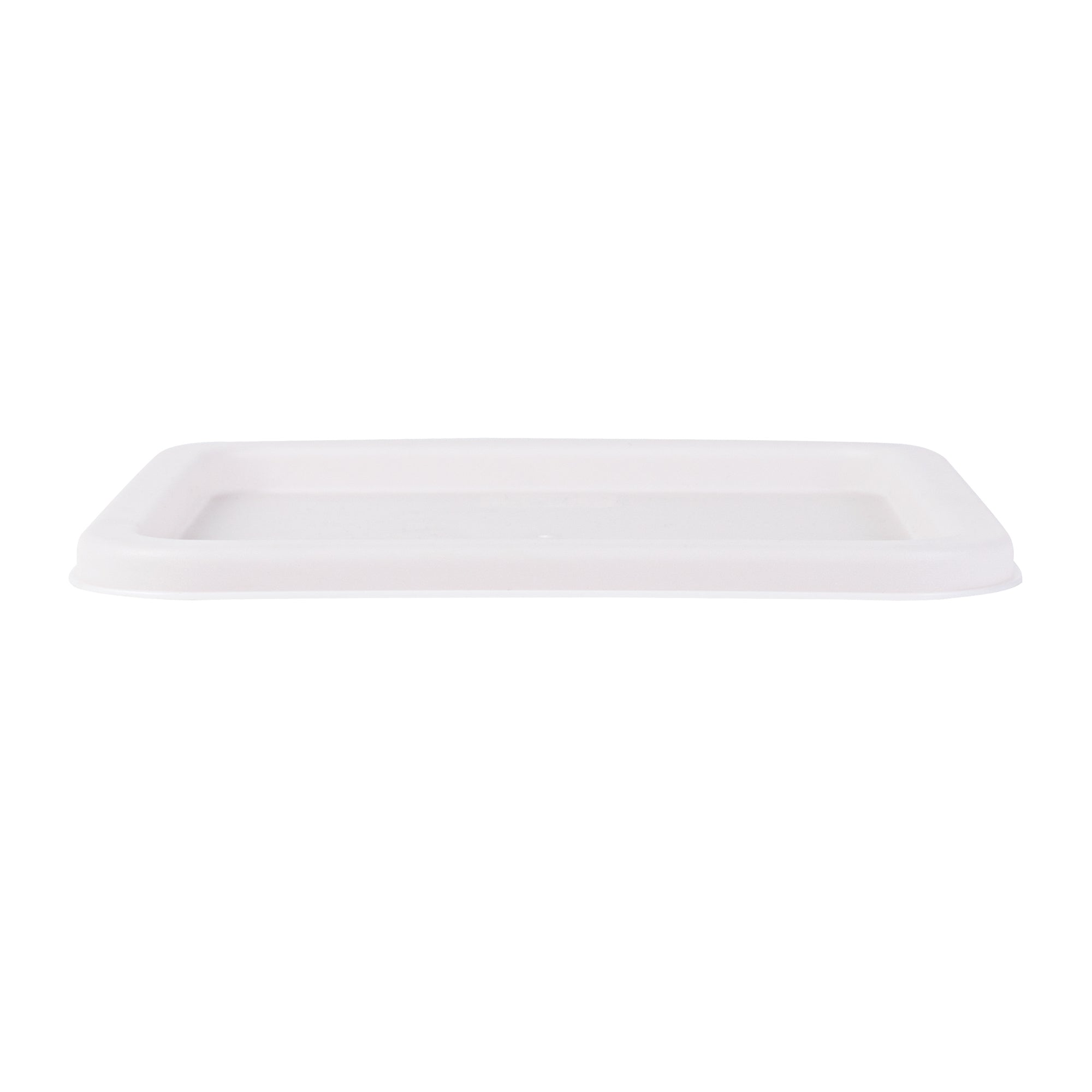 Met Lux Square White Plastic Food Storage Container Lid - Fits 6 and 8 qt - 1 count box
