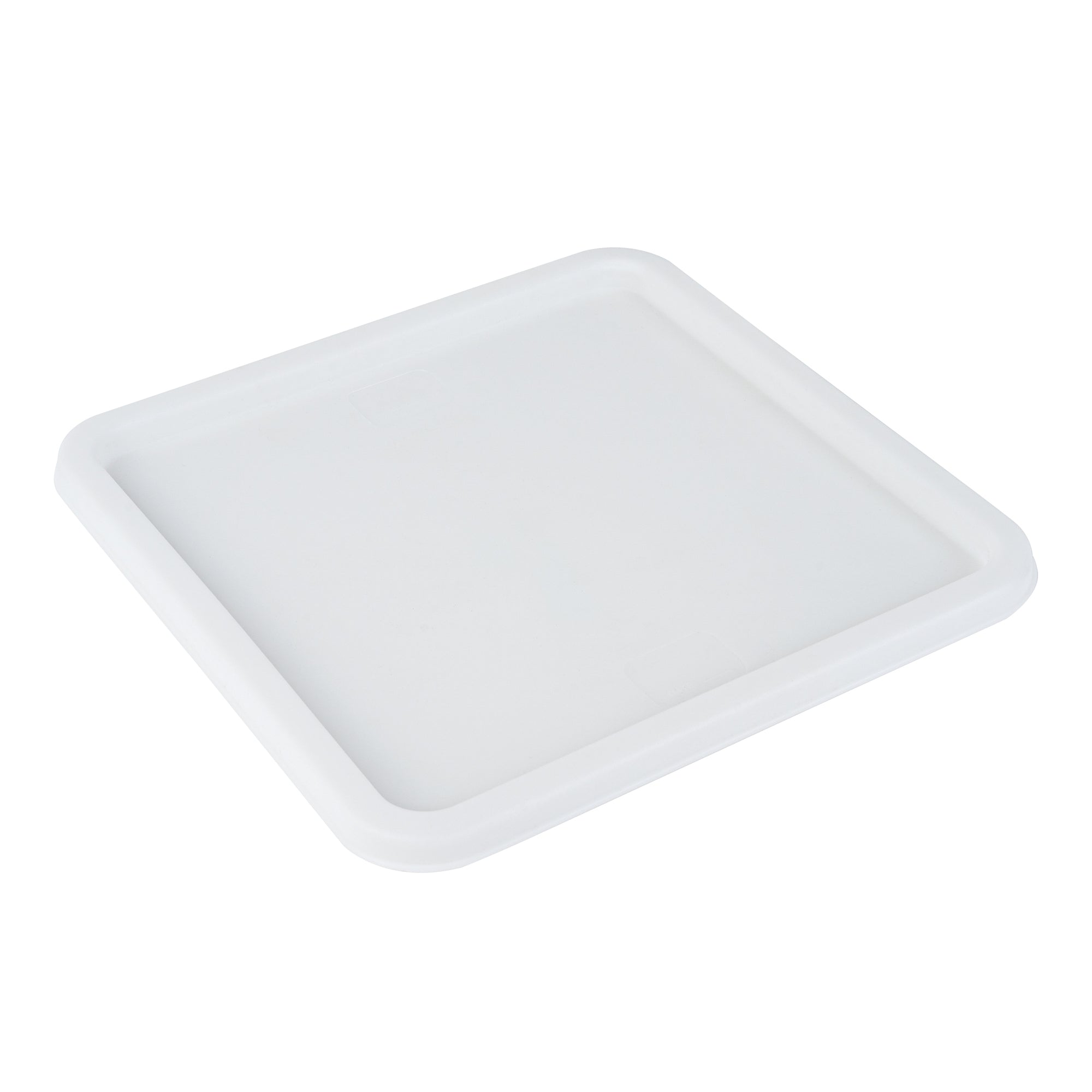 Met Lux Square White Plastic Food Storage Container Lid - Fits 12, 18 and 22 qt - 1 count box