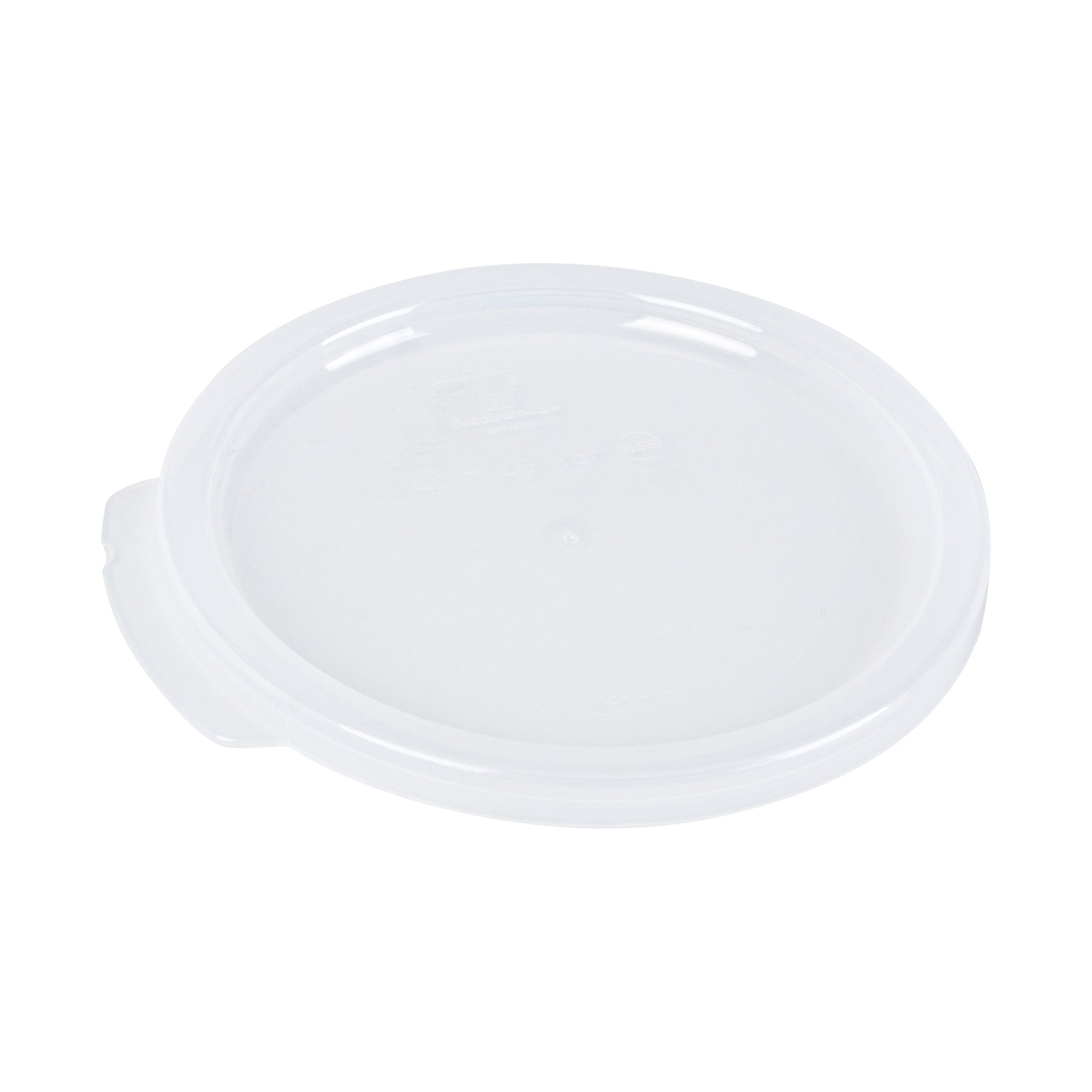 Met Lux Round Translucent Plastic Food Storage Container Lid - Fits 1 qt - 1 count box