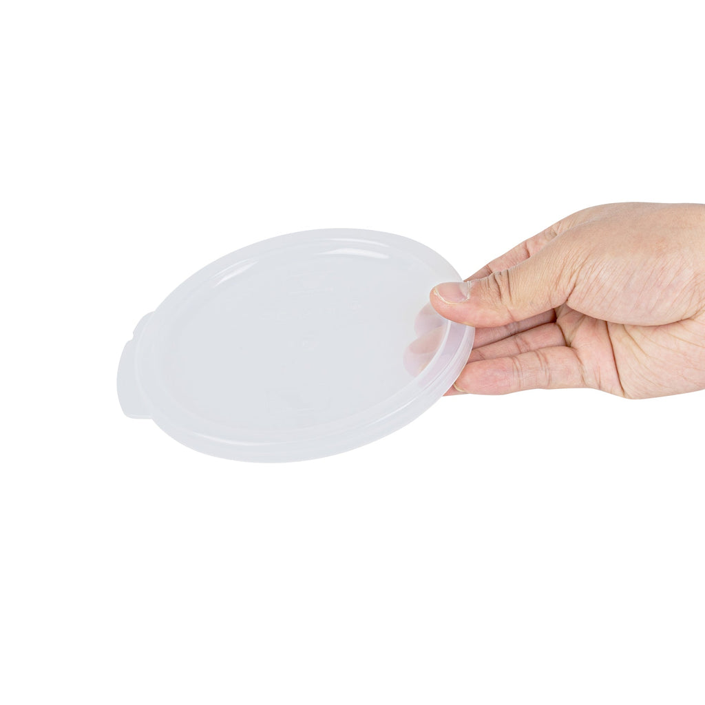 Met Lux Round Translucent Plastic Food Storage Container Lid - Fits 1 qt - 10 count box