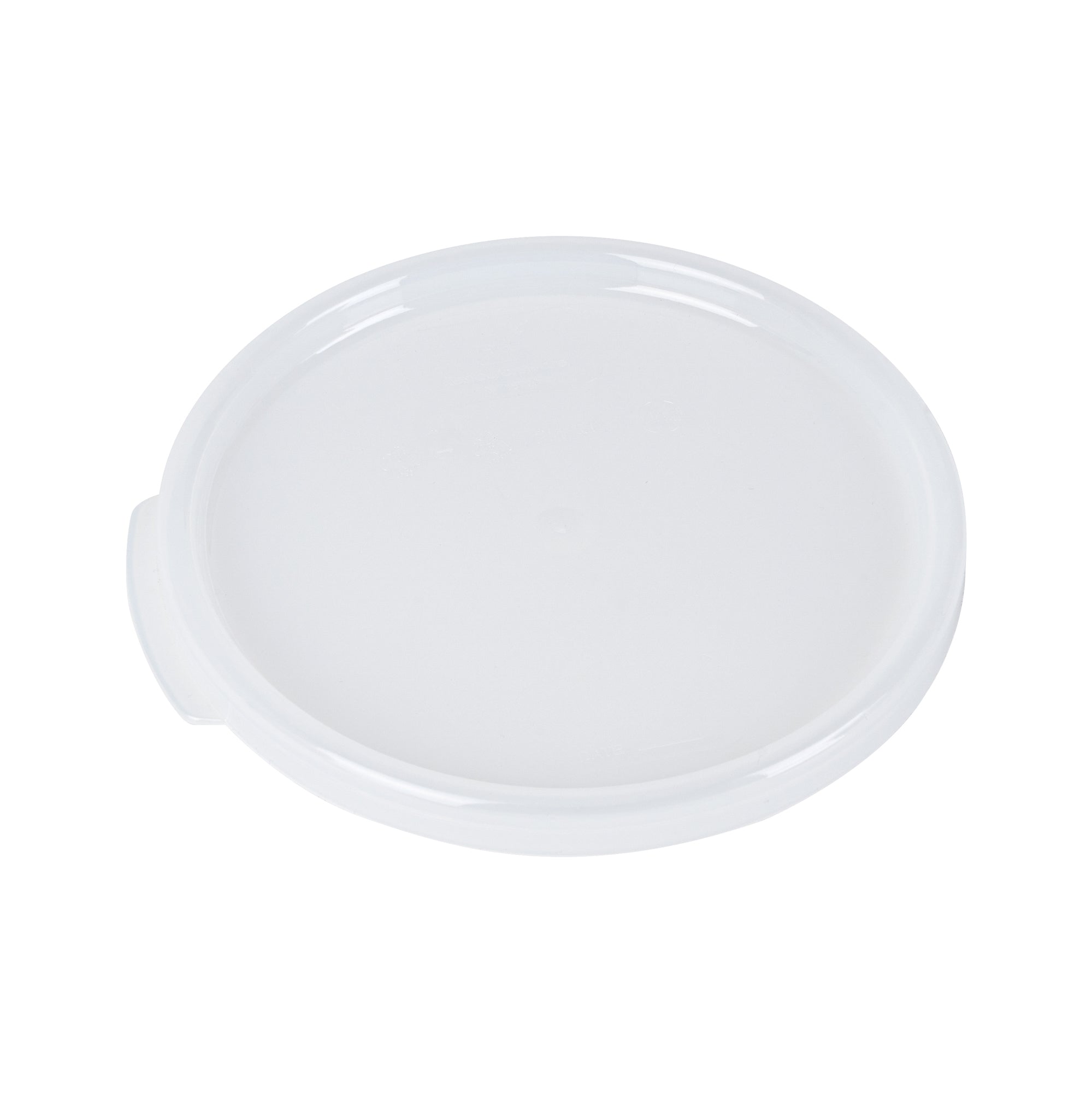 Met Lux Round Translucent Plastic Food Storage Container Lid - Fits 2 and 4 qt - 1 count box