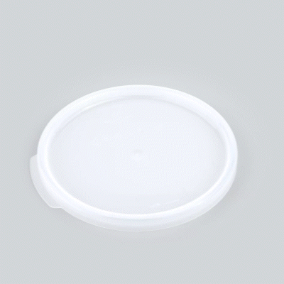Met Lux Round Translucent Plastic Food Storage Container Lid - Fits 2 and 4 qt - 1 count box