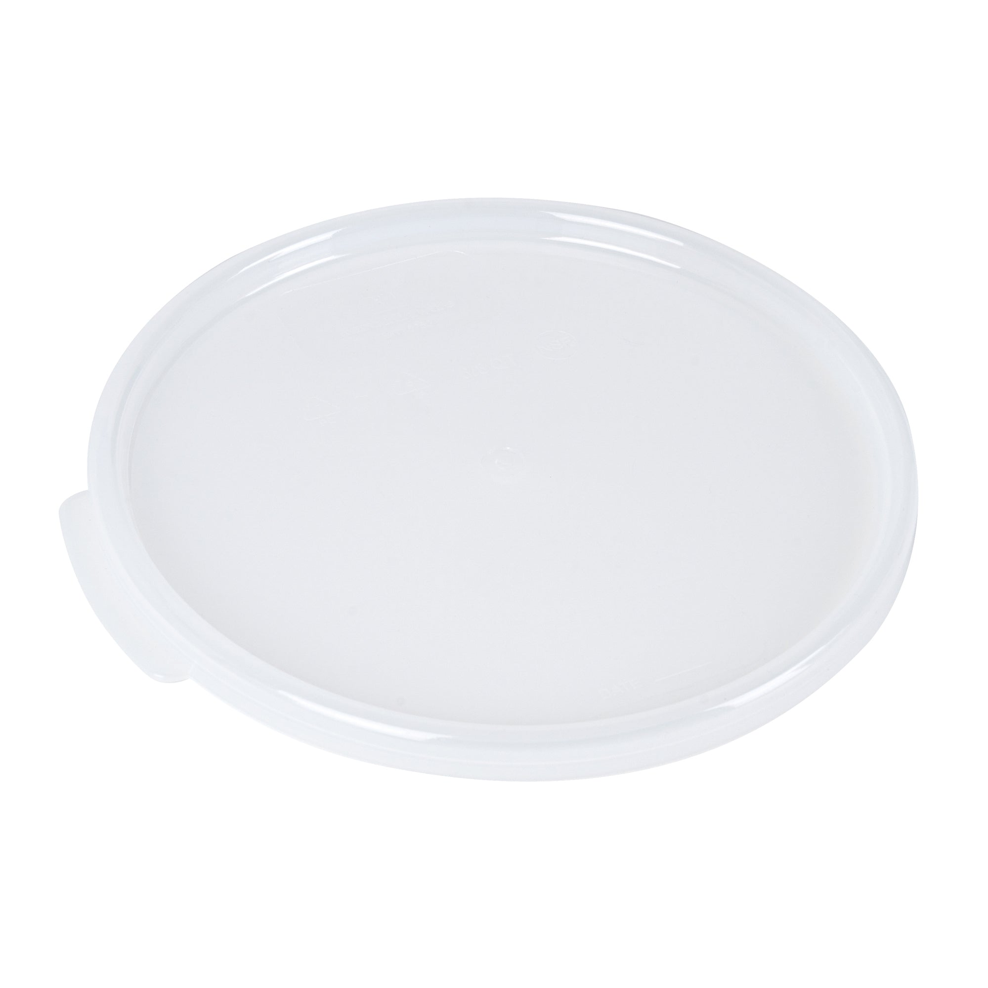 Met Lux Round Translucent Plastic Food Storage Container Lid - Fits 6 and 8 qt - 1 count box