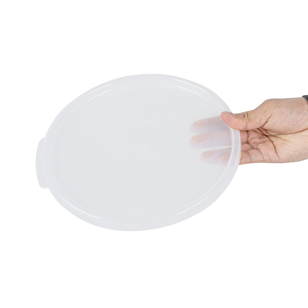 Met Lux Round Translucent Plastic Food Storage Container Lid - Fits 6 and 8 qt - 1 count box