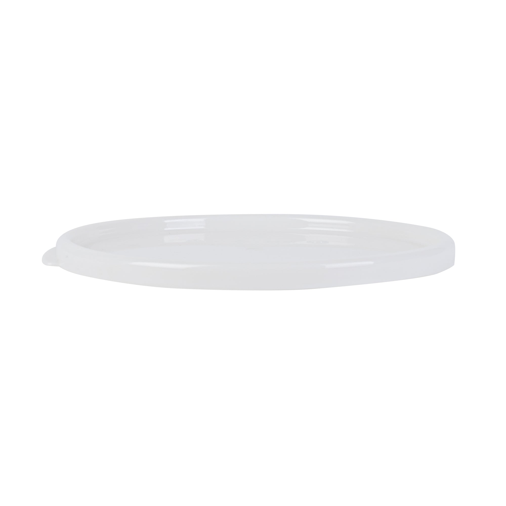 Met Lux Round White Plastic Food Storage Container Lid - Fits 6 and 8 qt - 1 count box