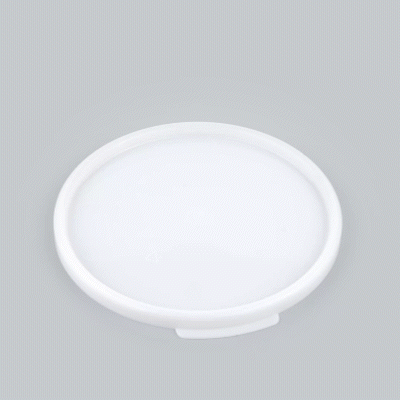 Met Lux Round White Plastic Food Storage Container Lid - Fits 6 and 8 qt - 10 count box