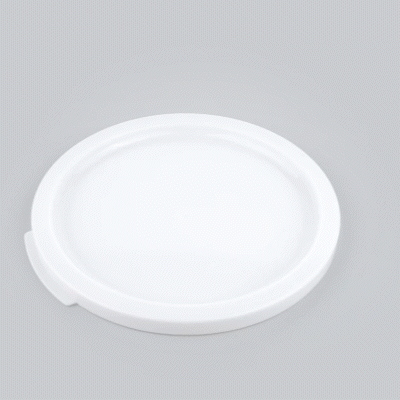 Met Lux Round White Plastic Food Storage Container Lid - Fits 12, 18 and 22 qt - 1 count box