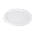 Met Lux Round White Plastic Food Storage Container Lid - Fits 12, 18 and 22 qt - 10 count box