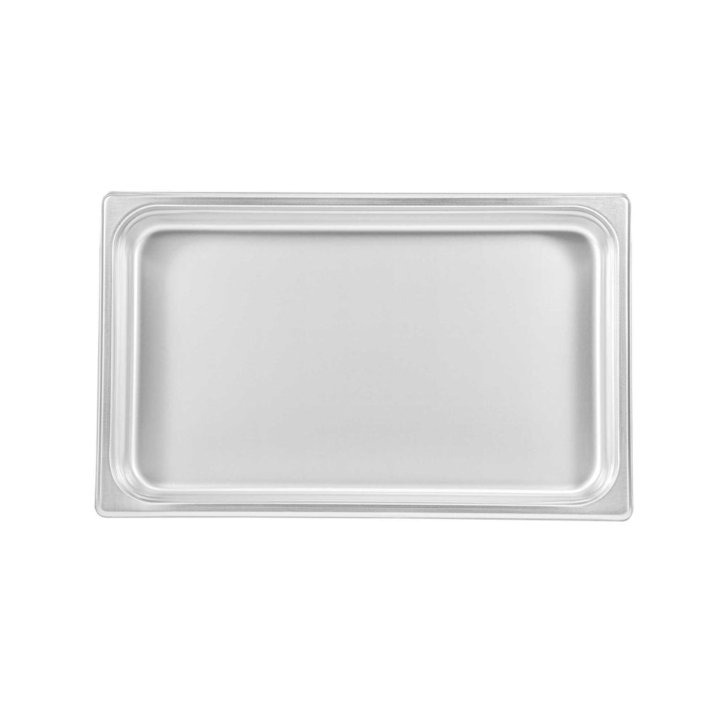 Kitchen Tek Stainless Steel Full Size Steam Table Pan - 2 1/2 Inch Deep, Anti Jam, 24 Gauge - 1 count box