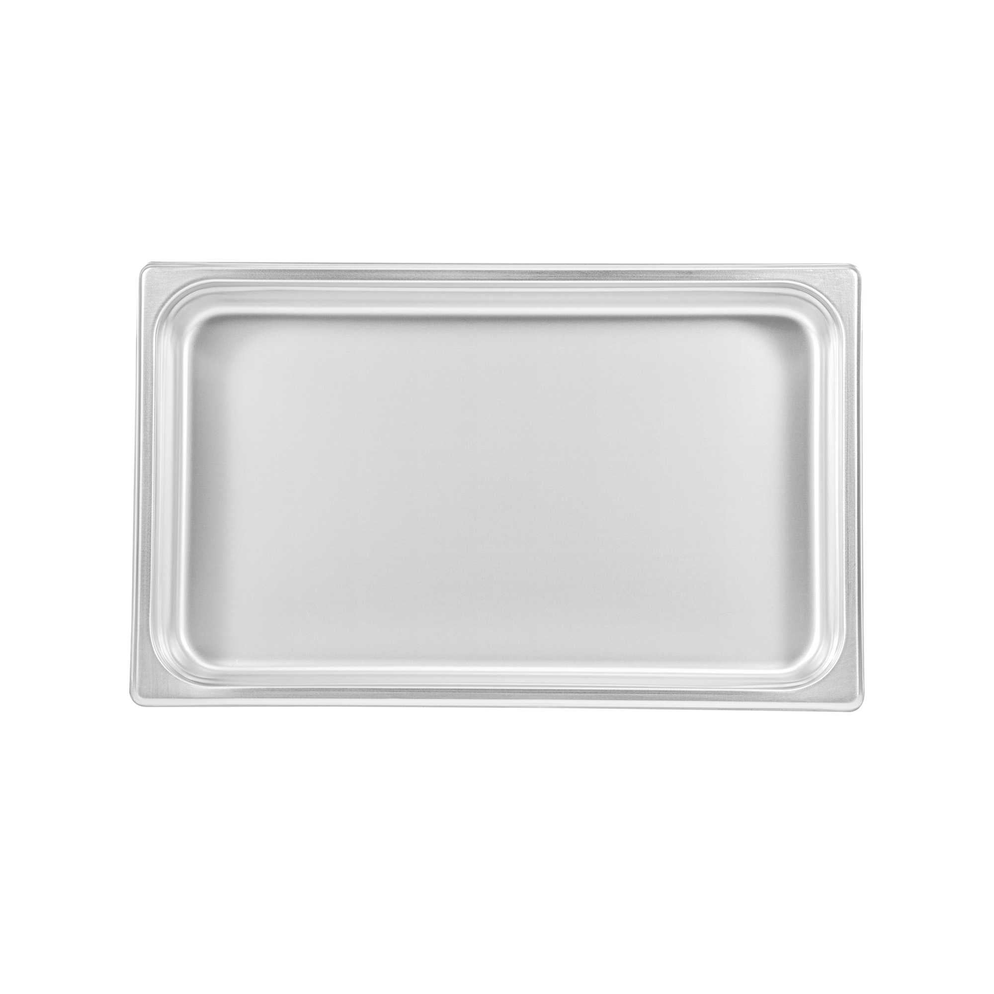 Kitchen Tek Stainless Steel Full Size Steam Table Pan - 2 1/2 Inch Deep, Anti Jam, 24 Gauge - 1 count box