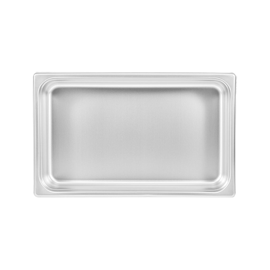 Kitchen Tek Stainless Steel Full Size Steam Table Pan - 4 Inch Deep, Anti Jam, 24 Gauge - 6 count box