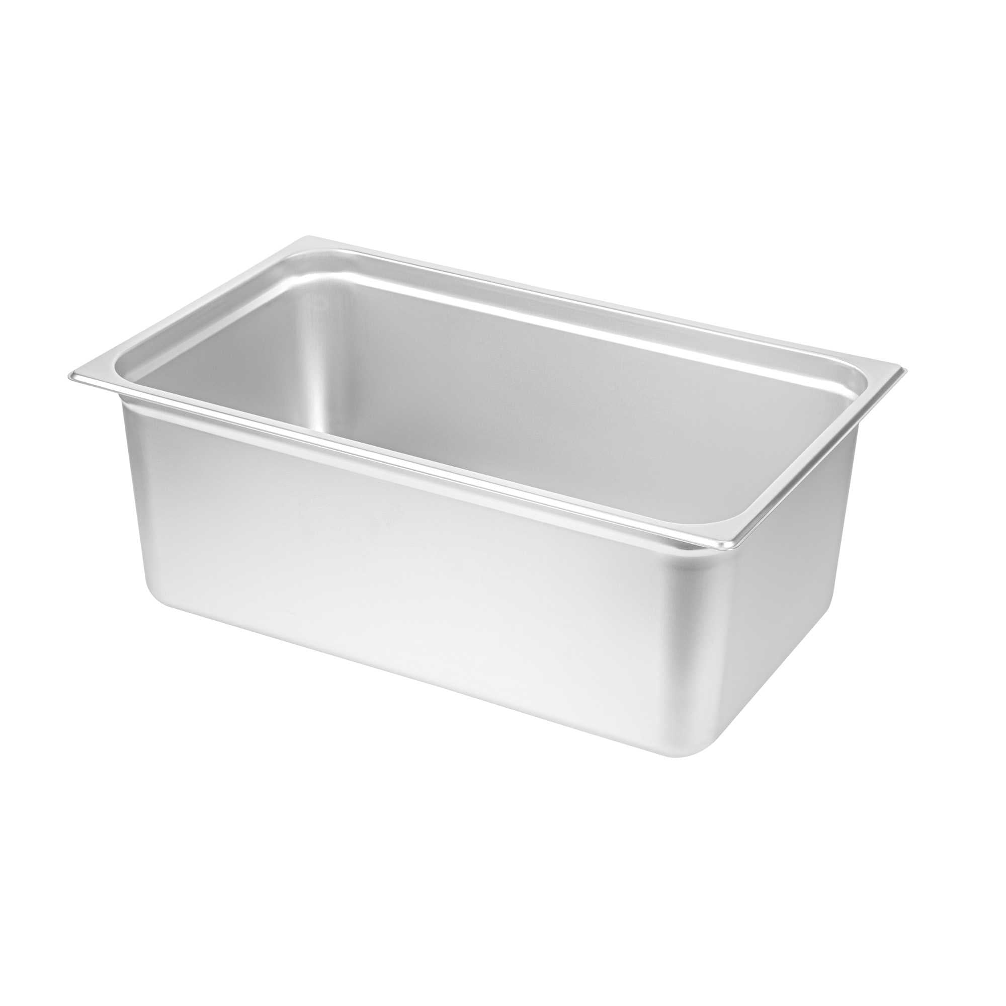 Kitchen Tek Stainless Steel Full Size Steam Table Pan - 8 Inch Deep, Anti Jam, 24 Gauge - 1 count box