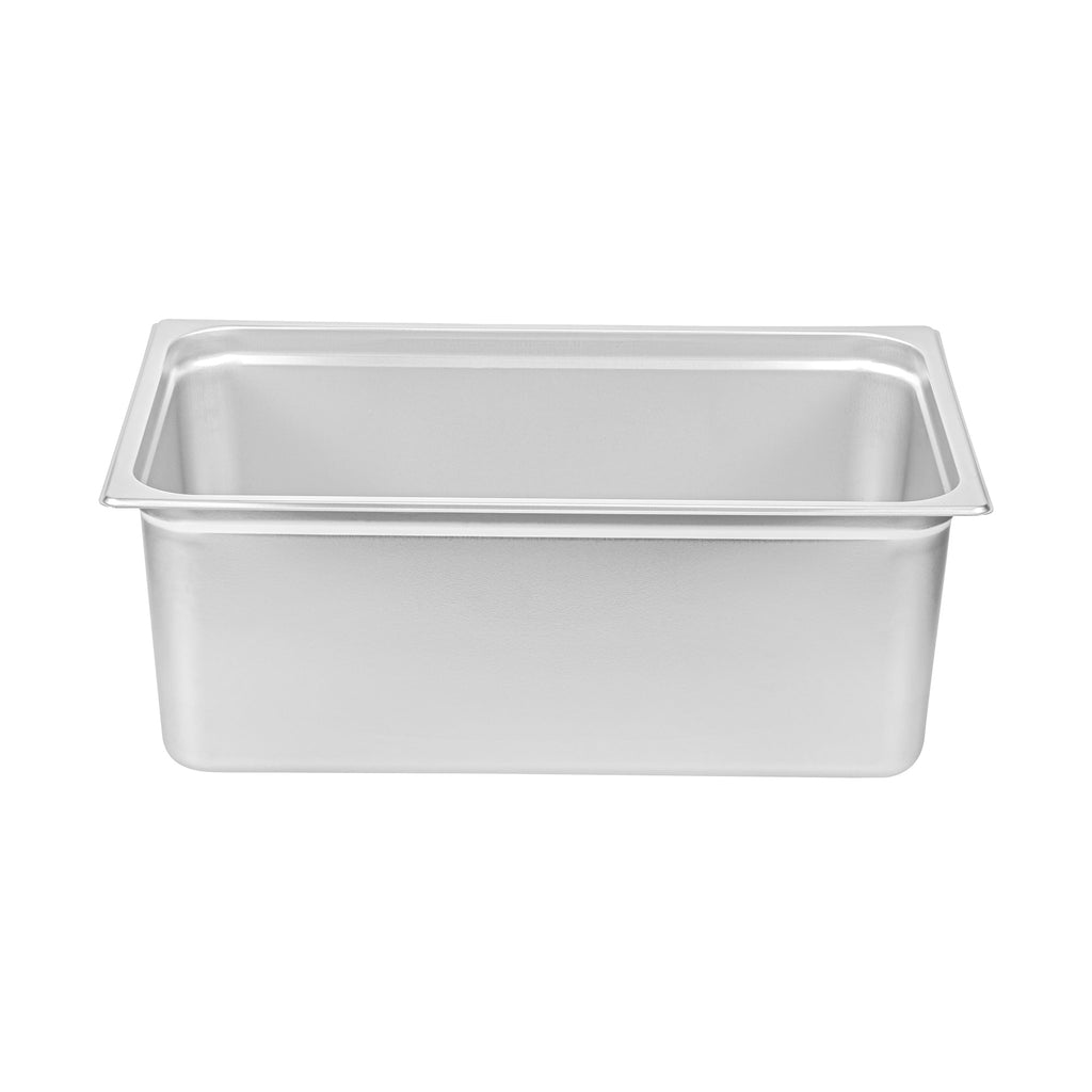 Kitchen Tek Stainless Steel Full Size Steam Table Pan - 8 Inch Deep, Anti Jam, 24 Gauge - 6 count box